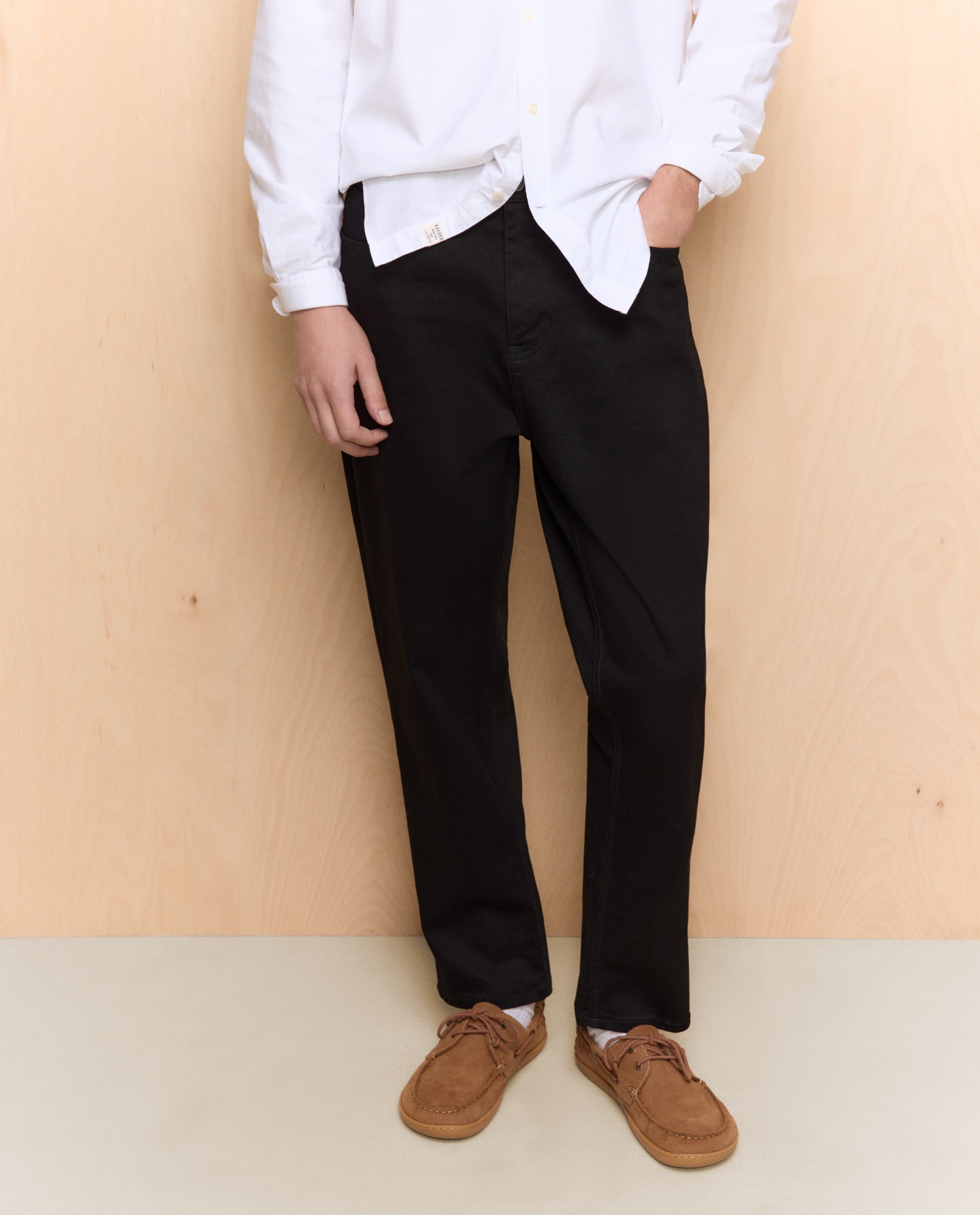 Jeans Stretch Tapered Cinzento-claro-2