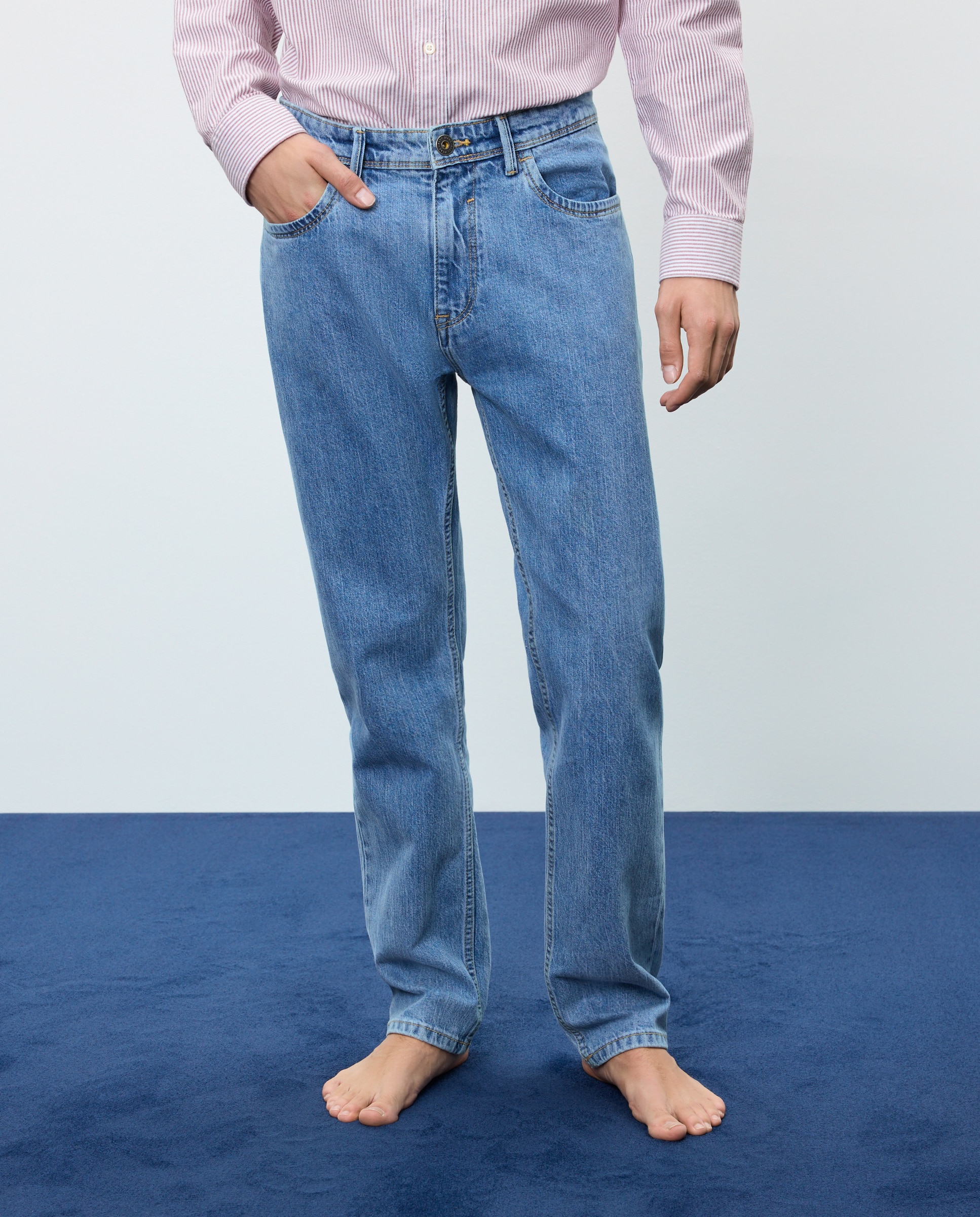 Vaquero de hombre straight stretch - Easy Wear - 490 Petróleo 490 Petróleo-2