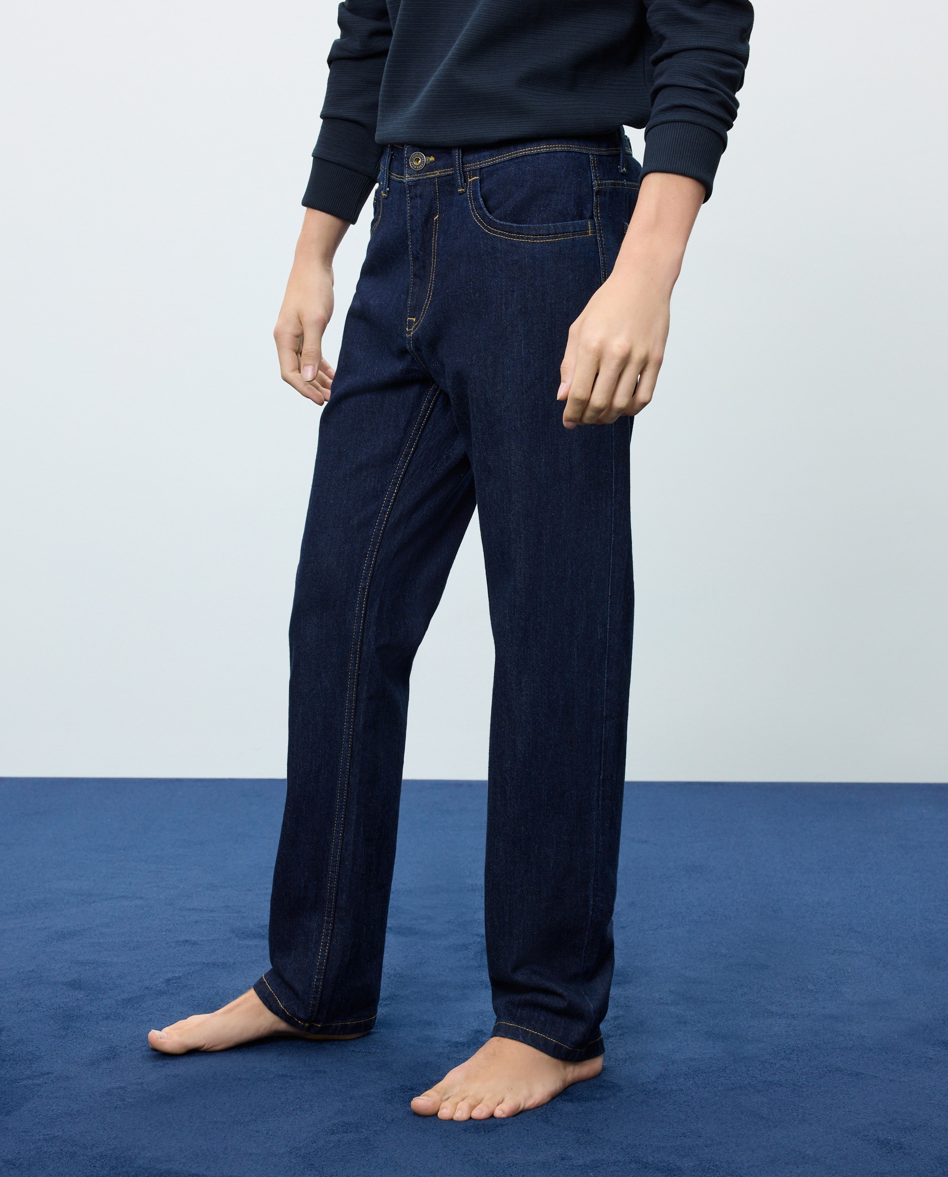 Vaquero de hombre straight stretch - Easy Wear - Azul Suave Azul Suave-2