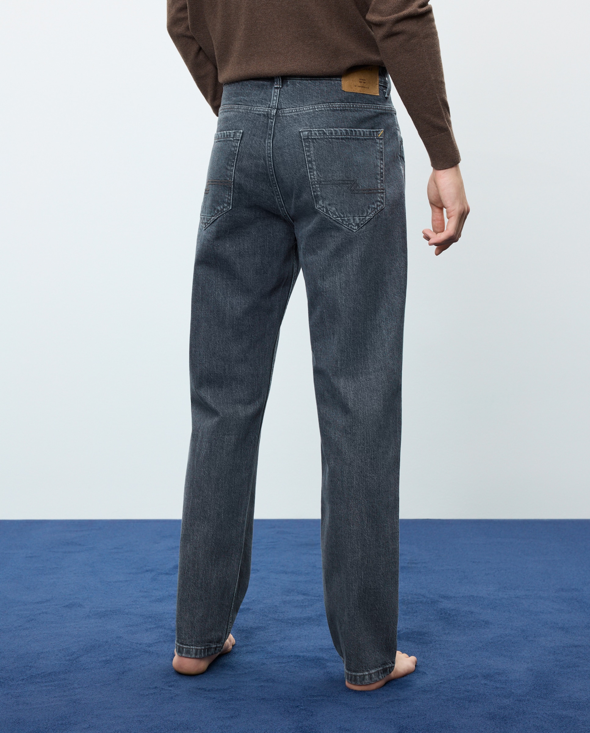 Vaquero de hombre straight stretch - Easy Wear - Gris Gris-3