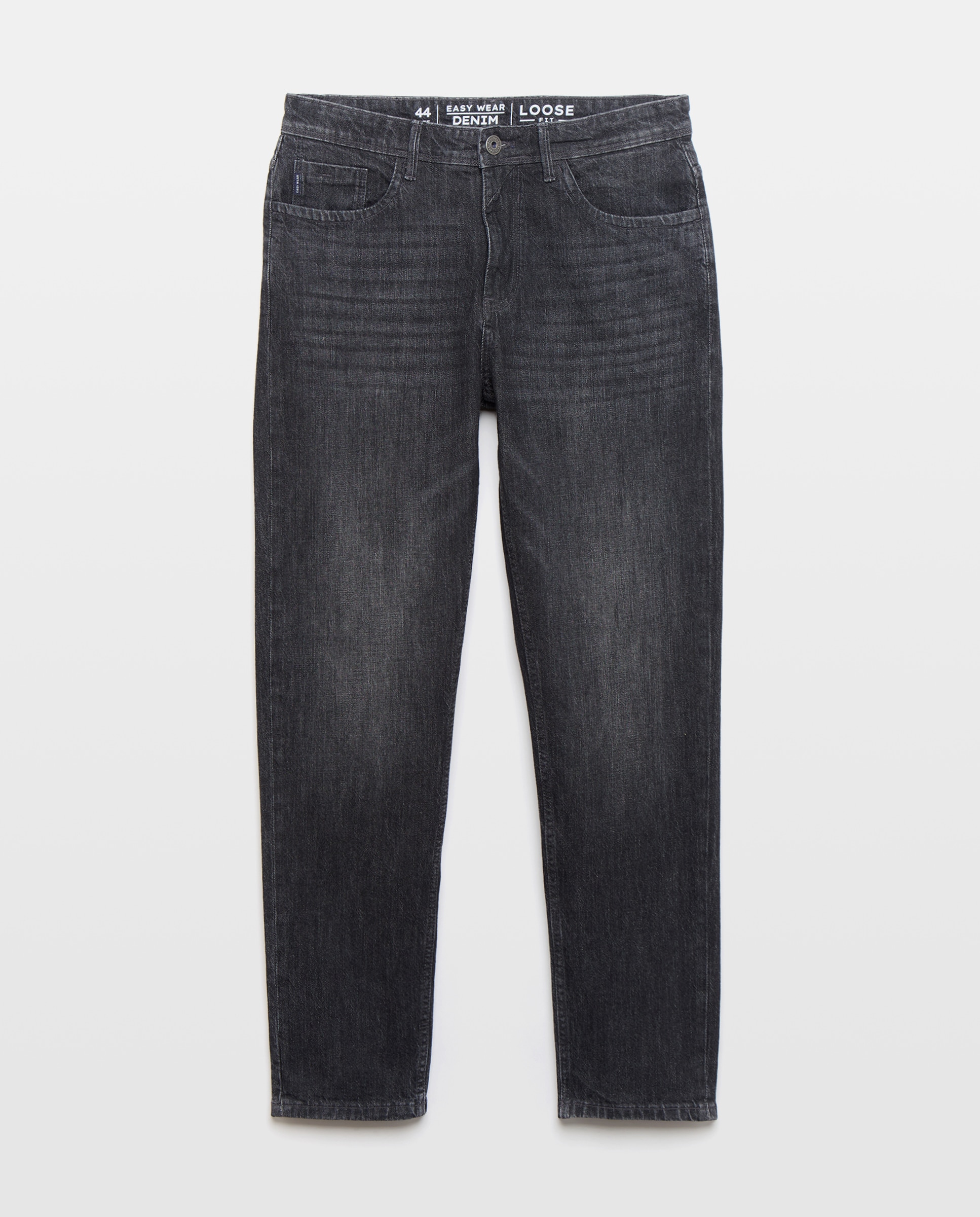 Jeans Loose Stretch Cinzento-escuro-4
