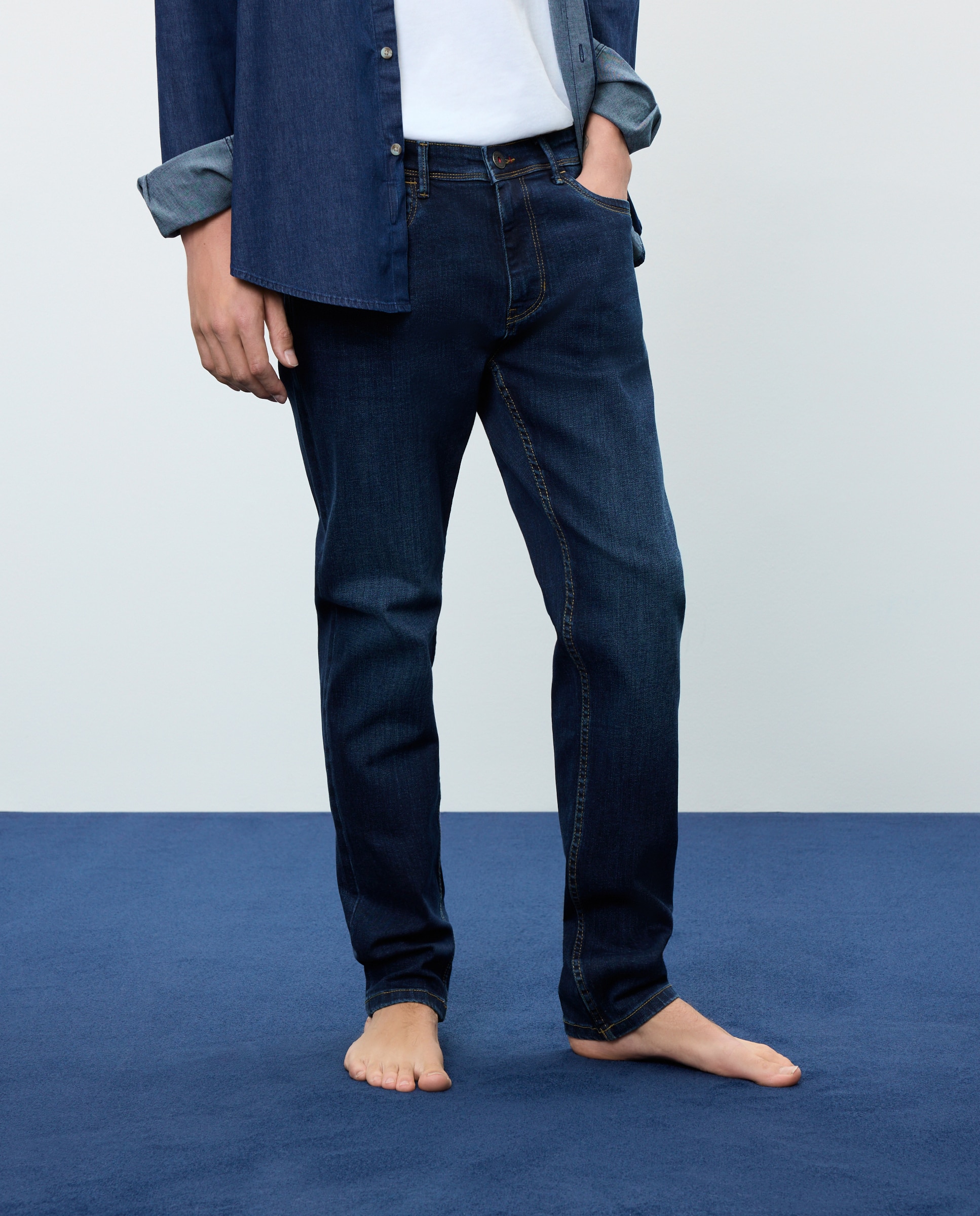 Vaquero de hombre slim stretch - Easy Wear - Azul Suave Azul Suave-2