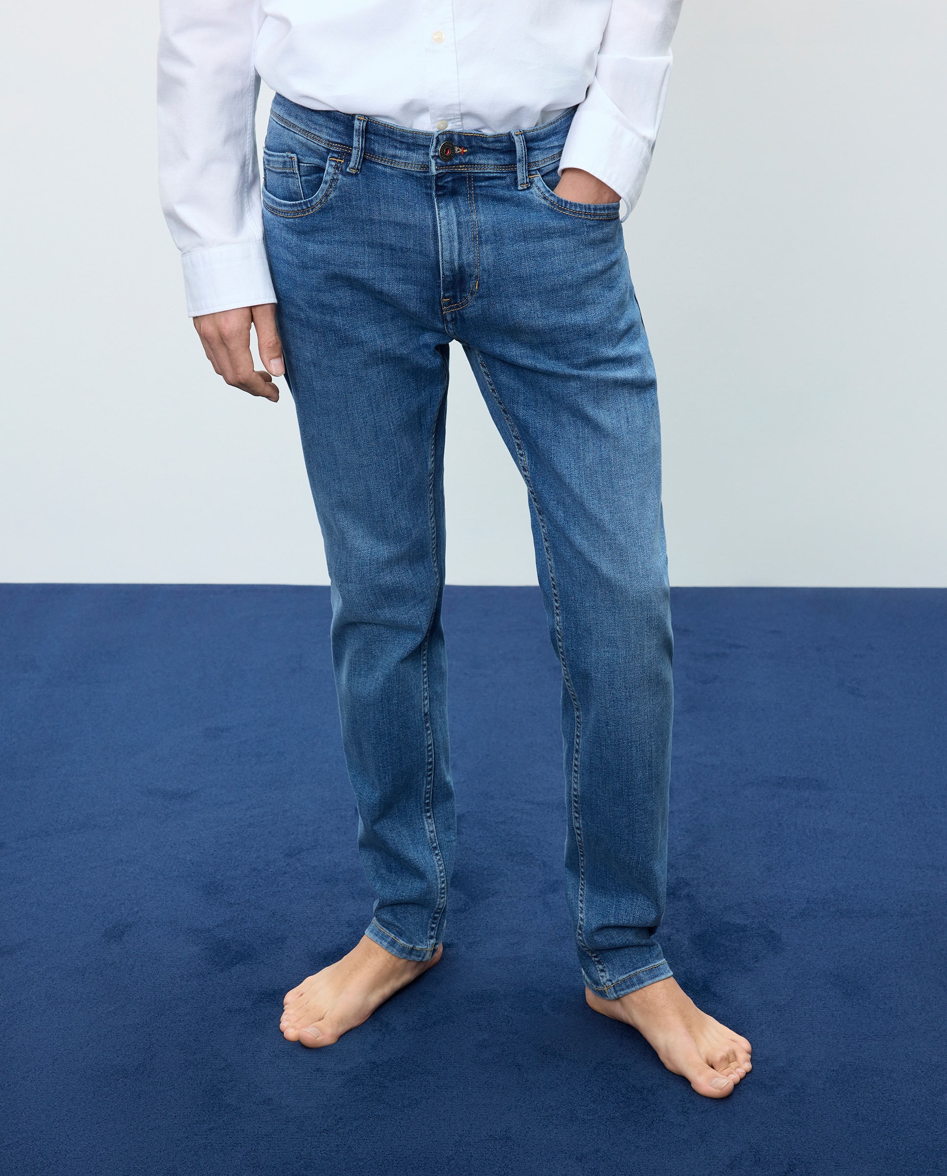 Vaquero de hombre slim stretch - Easy Wear - Cerúleo Cerúleo-2