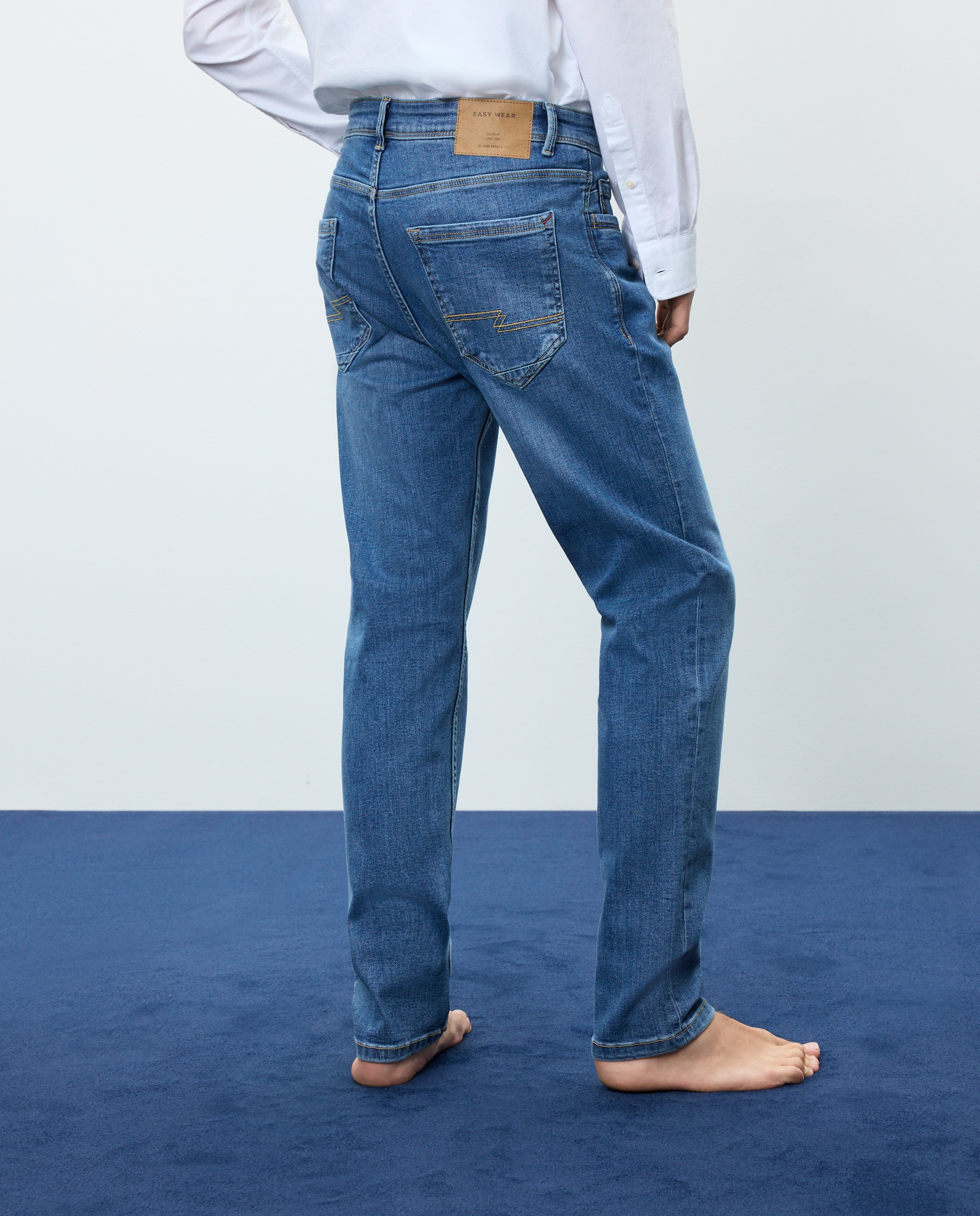 Vaquero de hombre slim stretch - Easy Wear - Cerúleo Cerúleo-3