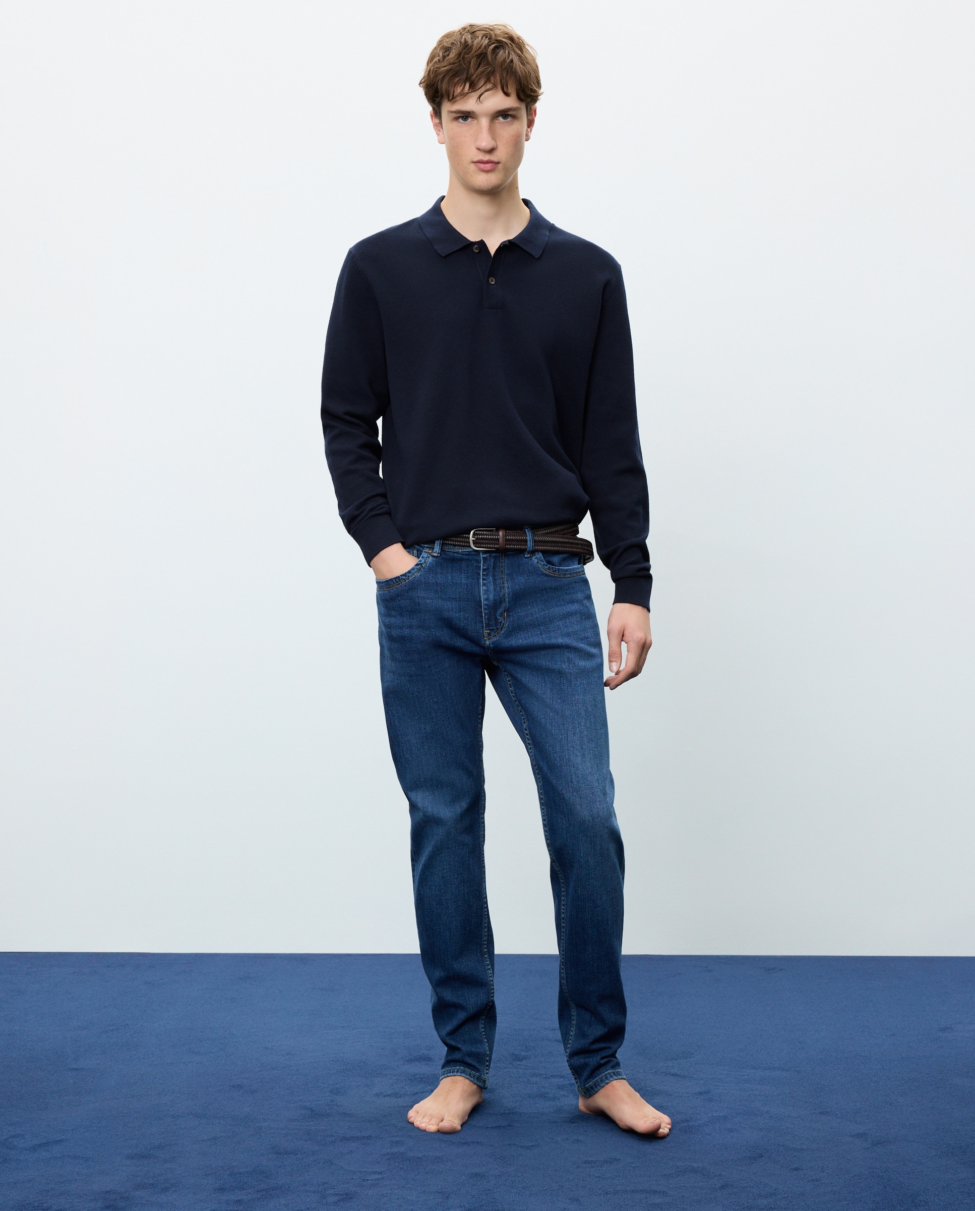 Vaquero de hombre slim stretch - Easy Wear - Azul pálido Azul pálido-1