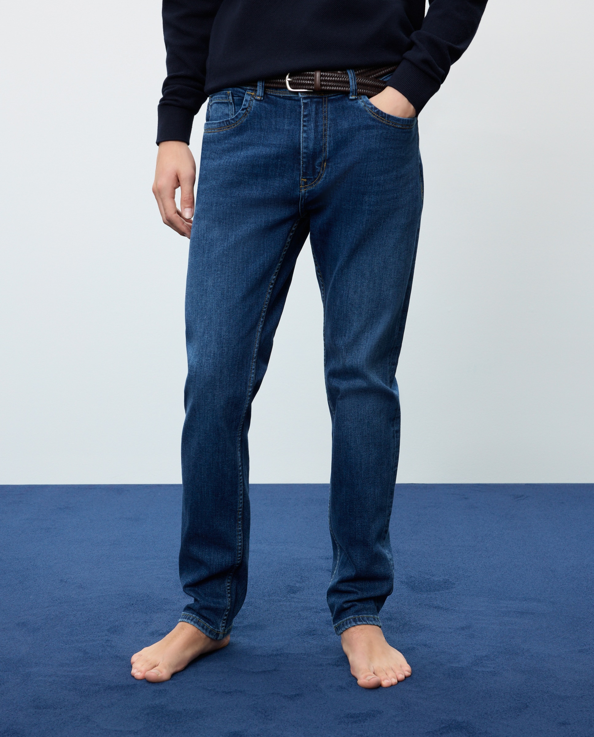 Vaquero de hombre slim stretch - Easy Wear - Azul pálido Azul pálido-2