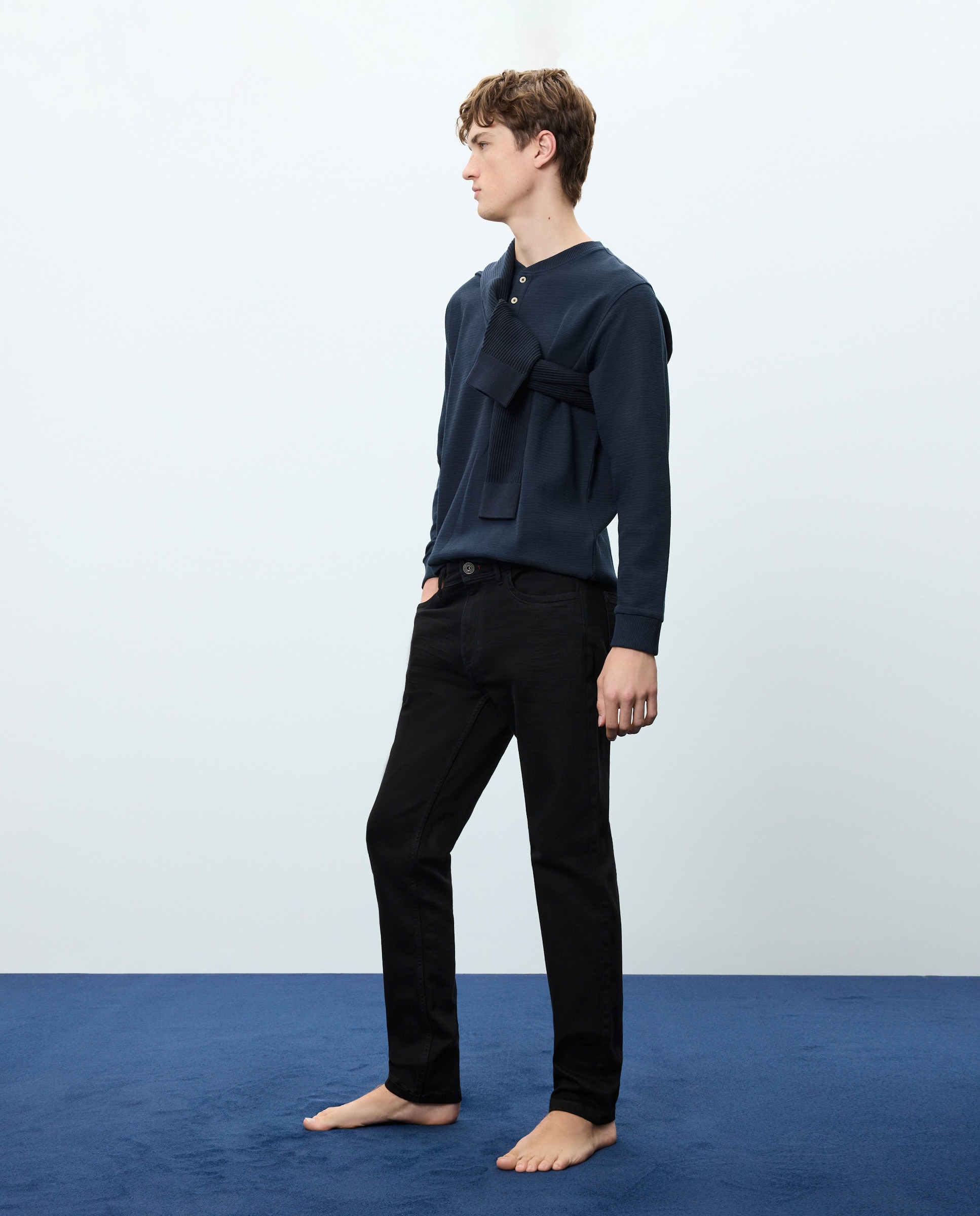 Vaquero de hombre slim stretch - Easy Wear - Negro intenso Negro intenso-1