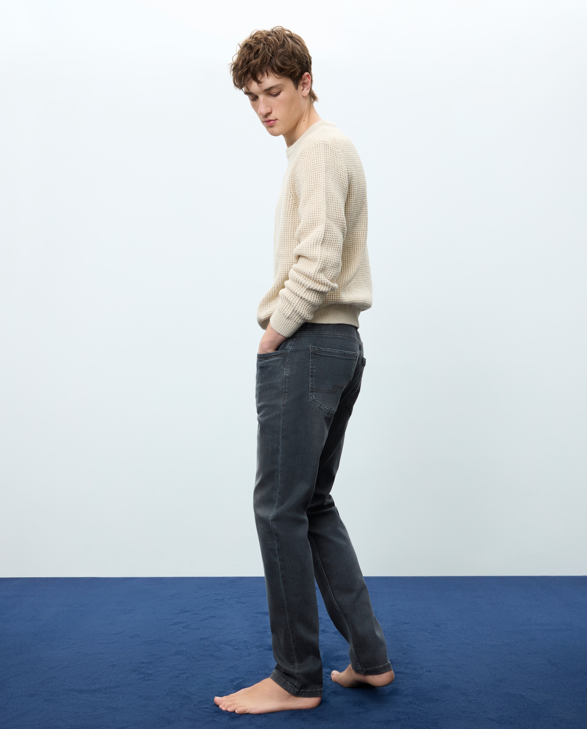 Vaquero de hombre slim stretch - Easy Wear - Gris Gris-1