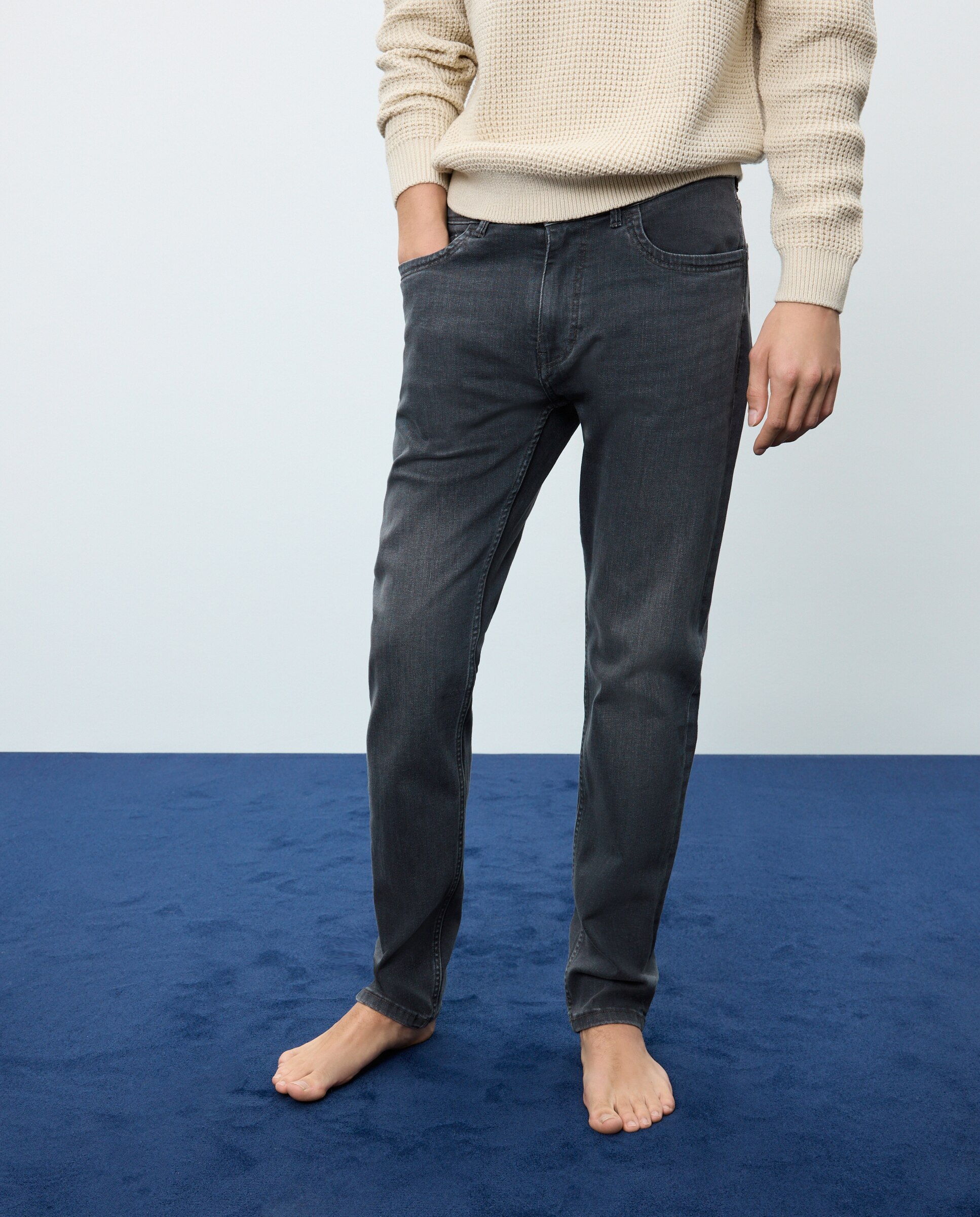 Vaquero de hombre slim stretch - Easy Wear - Gris Gris-2