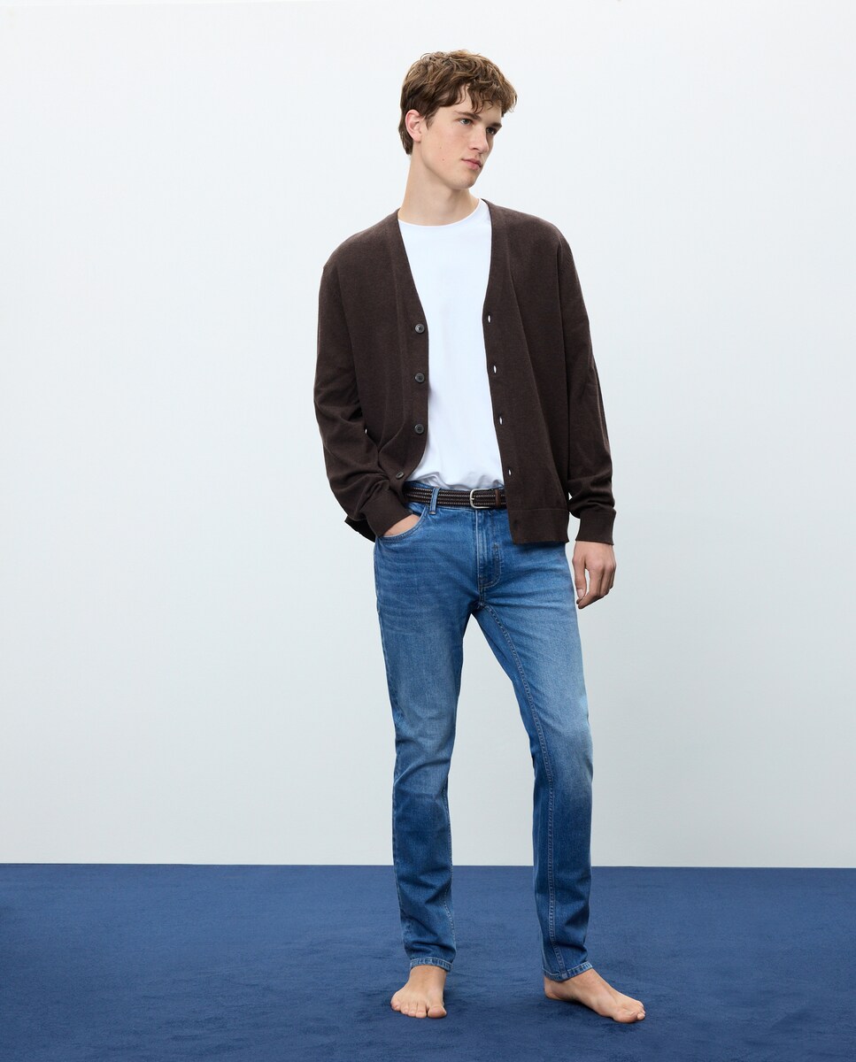 Imagen 0 de Vaquero de hombre skinny stretch Negro intenso