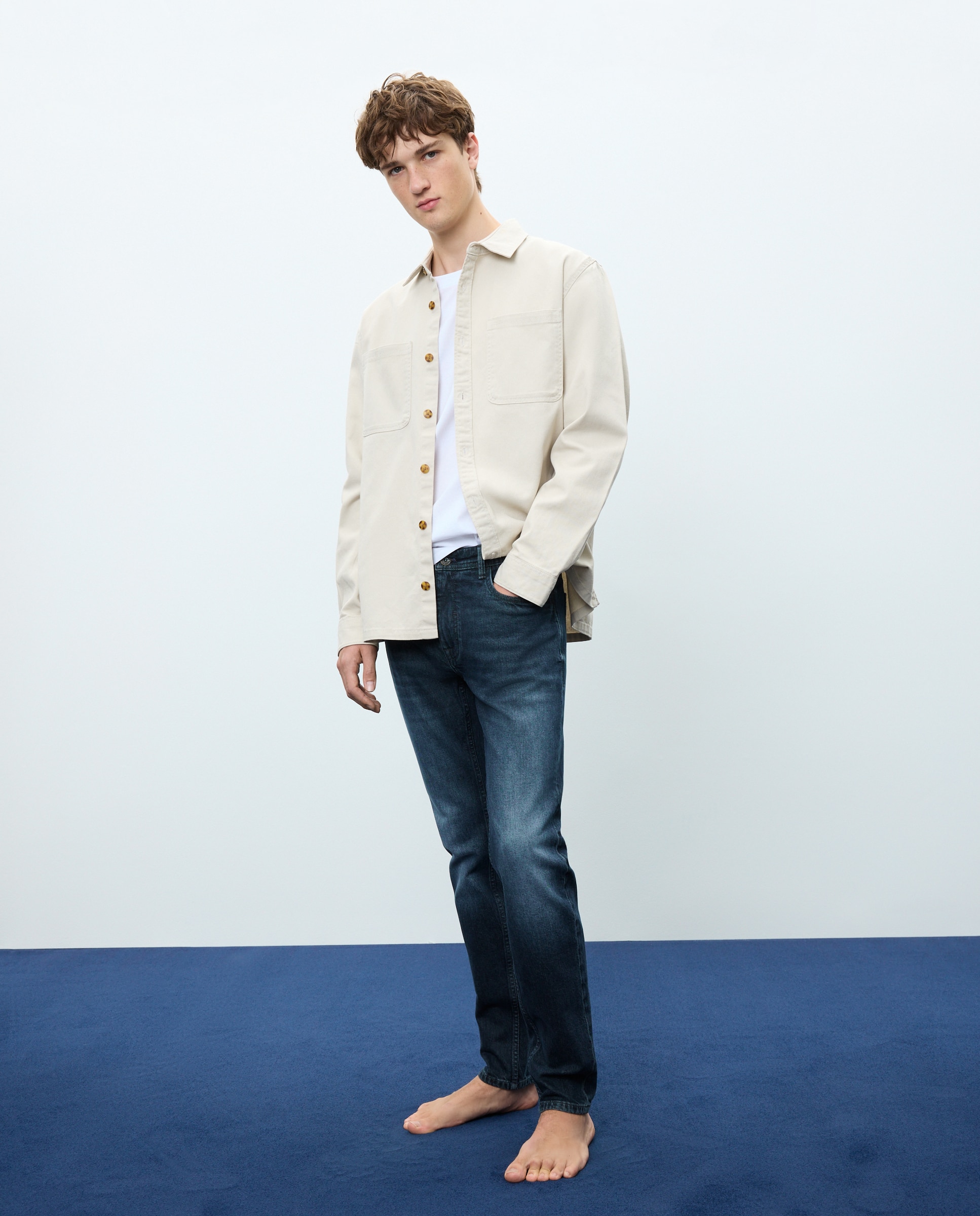 Vaquero de hombre skinny stretch - Easy Wear - Añil Añil-1