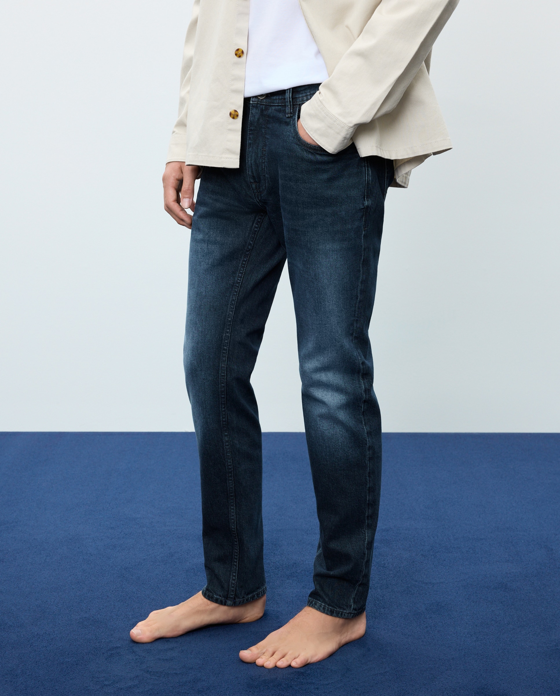 Vaquero de hombre skinny stretch - Easy Wear - Añil Añil-2