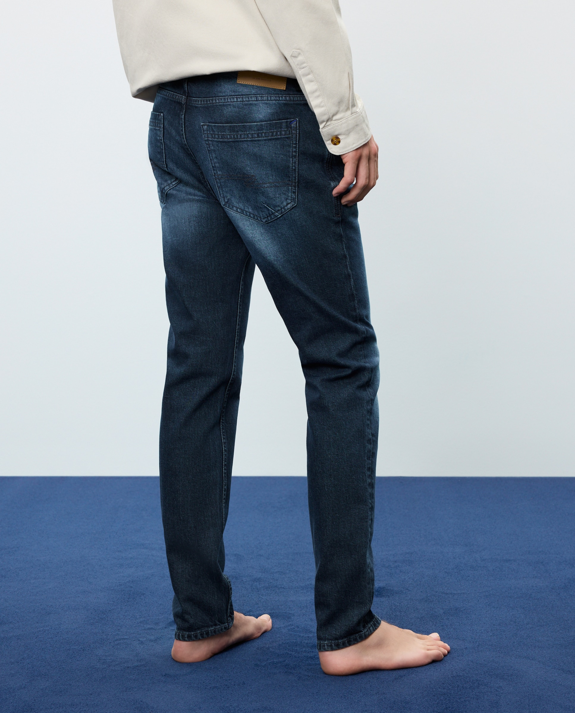 Vaquero de hombre skinny stretch - Easy Wear - Añil Añil-3