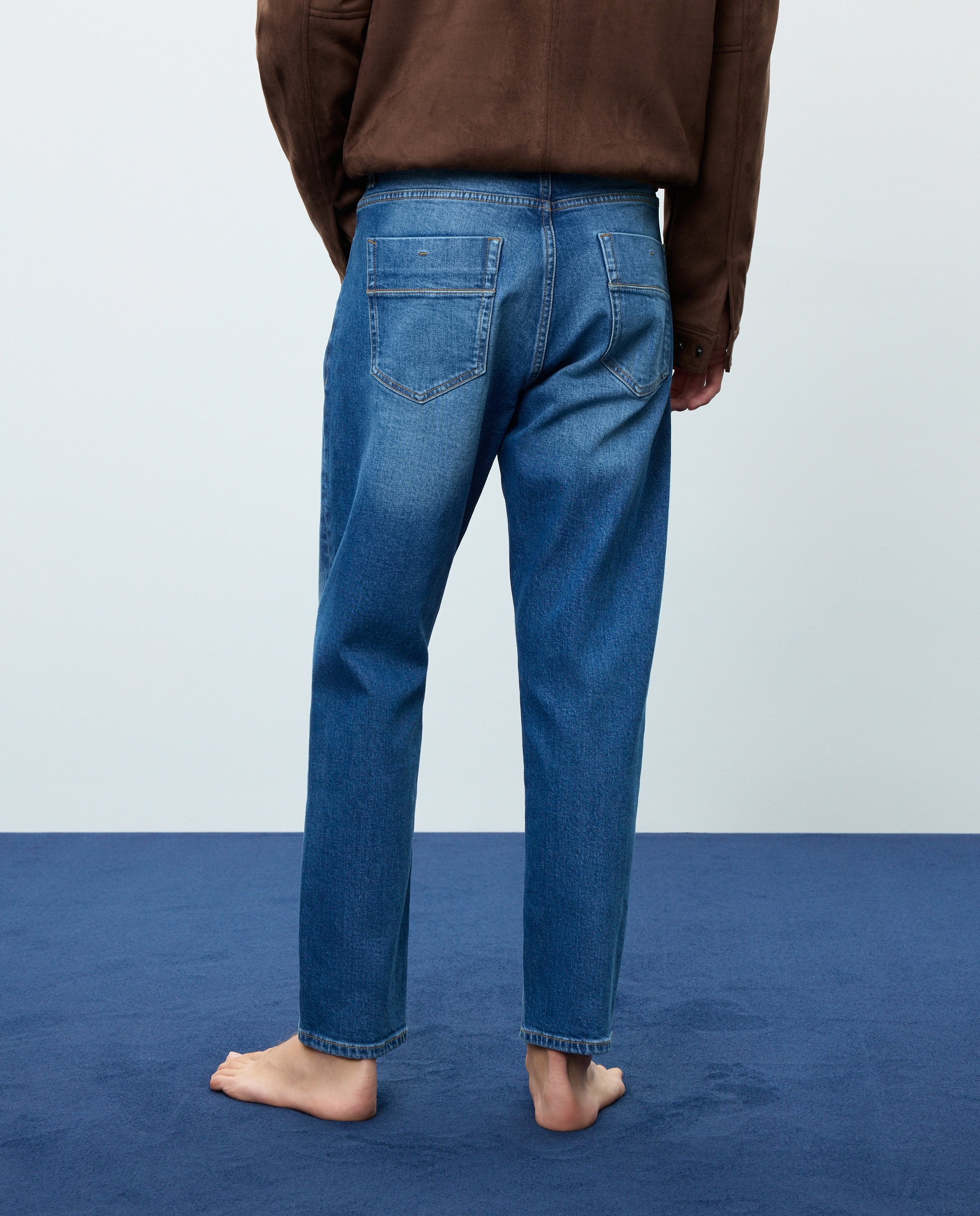 Vaquero de hombre tappered stretch - Easy Wear - Cerúleo Cerúleo-3
