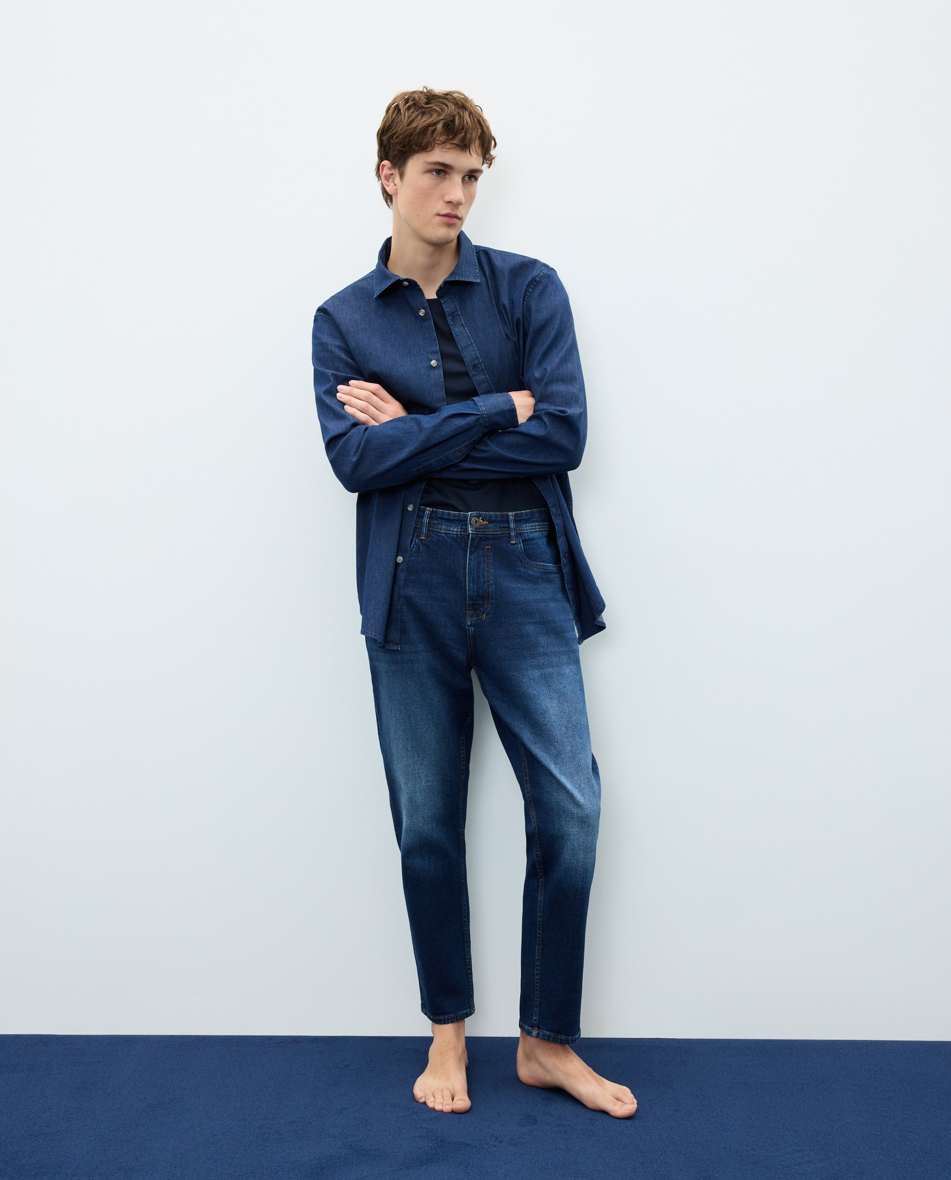 Vaquero de hombre tappered stretch - Easy Wear - Azul Suave Azul Suave-1