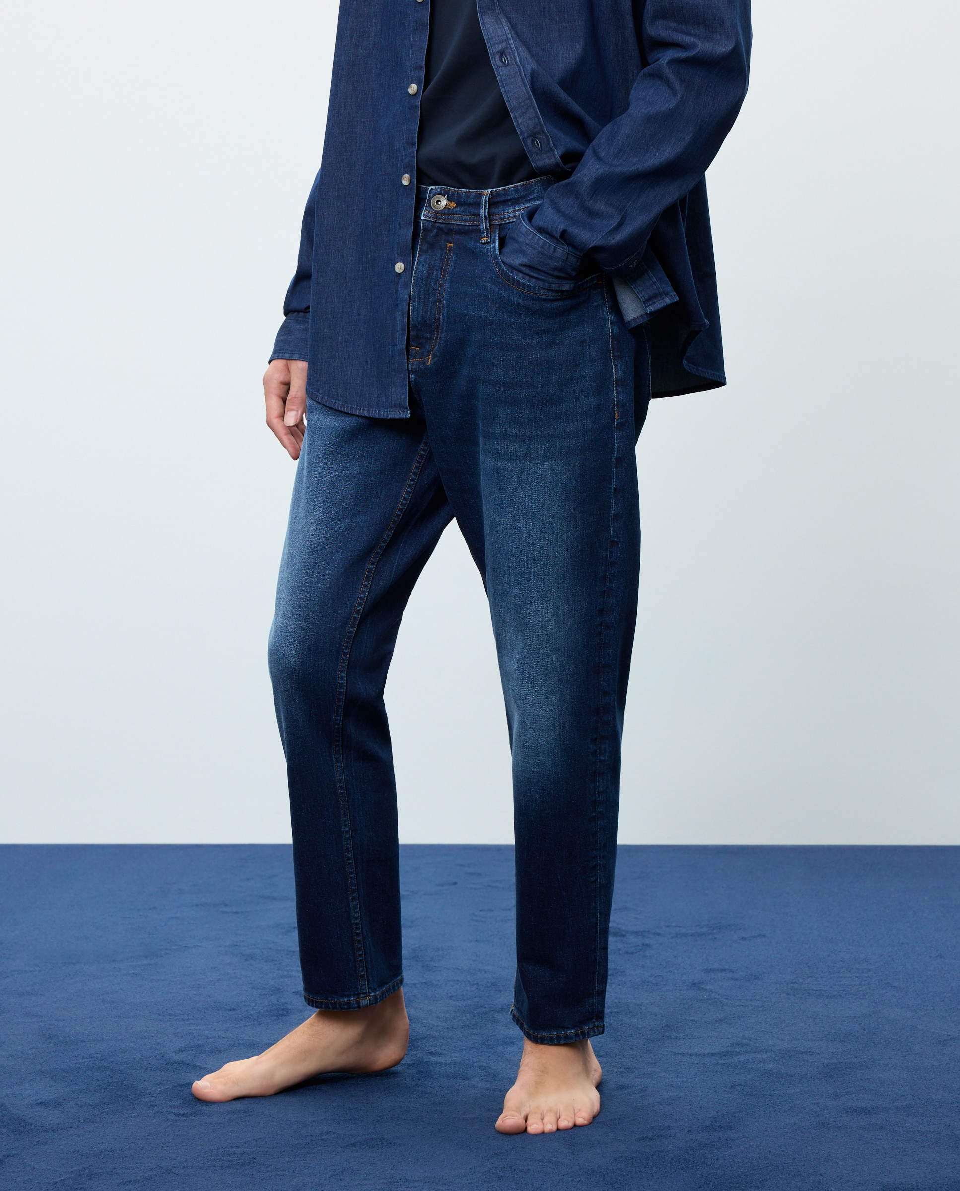 Vaquero de hombre tappered stretch - Easy Wear - Azul Suave Azul Suave-2