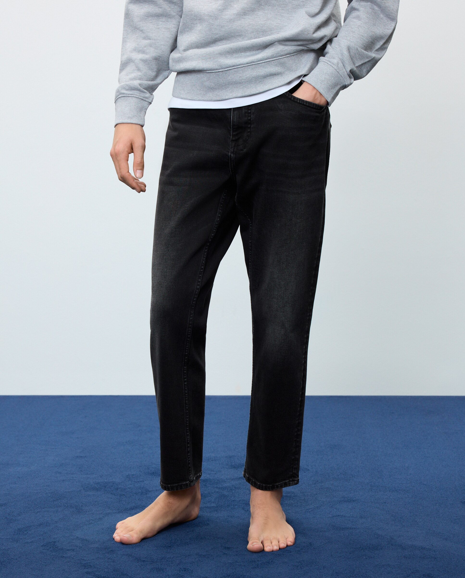 Jeans Slim Super Stretch Water Repellent Preto Intenso-2