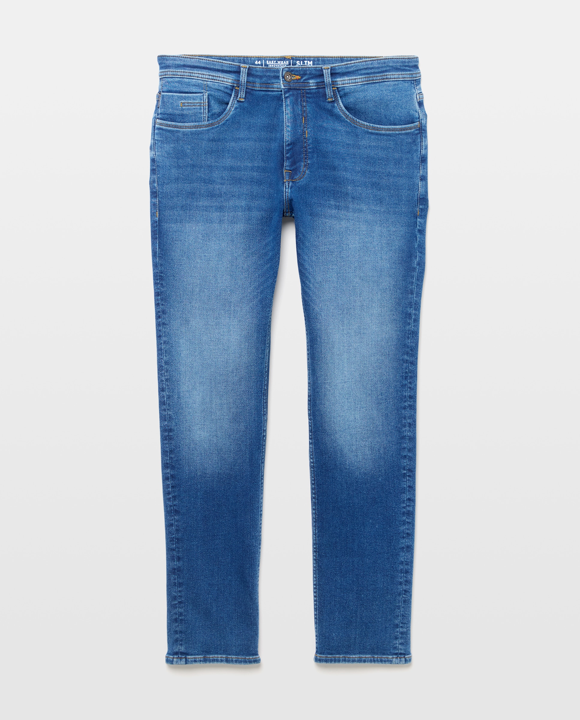 Vaquero knit denim slim de hombre - Easy Wear - Cerúleo Cerúleo-4