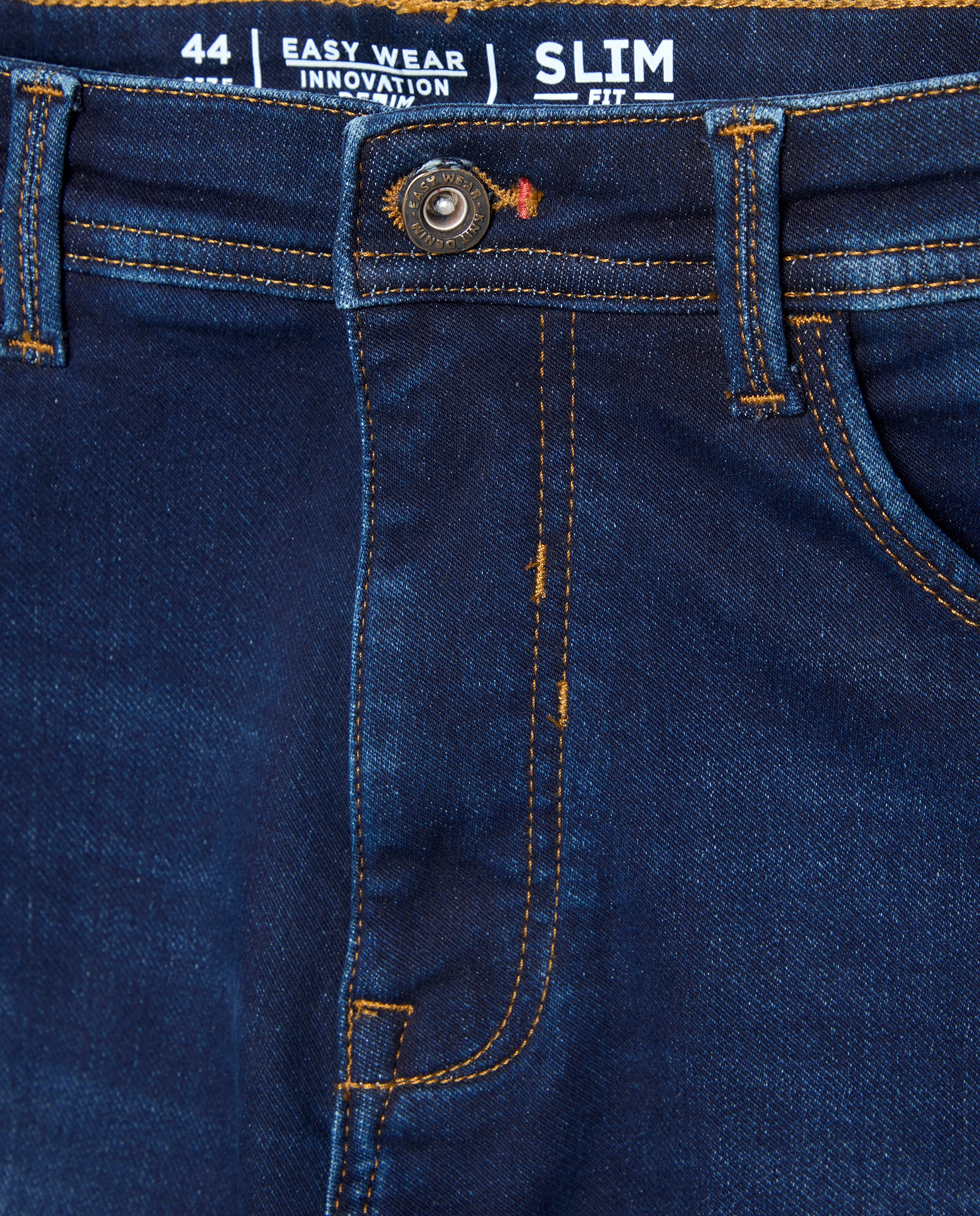 Vaquero knit denim slim de hombre - Easy Wear - Azul Suave Azul Suave-5