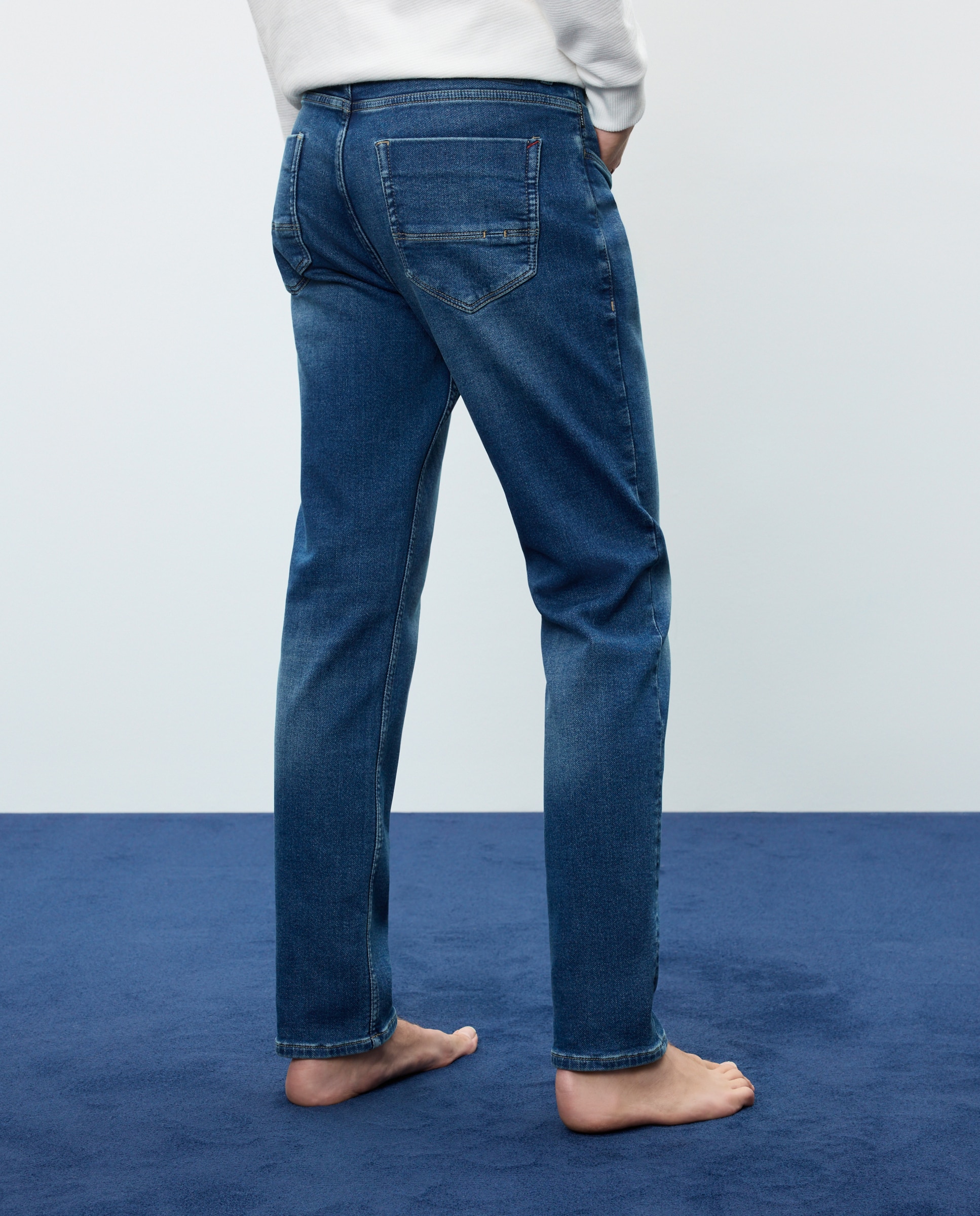Vaquero knit denim slim de hombre - Easy Wear - 471 Índigo 471 Índigo-3