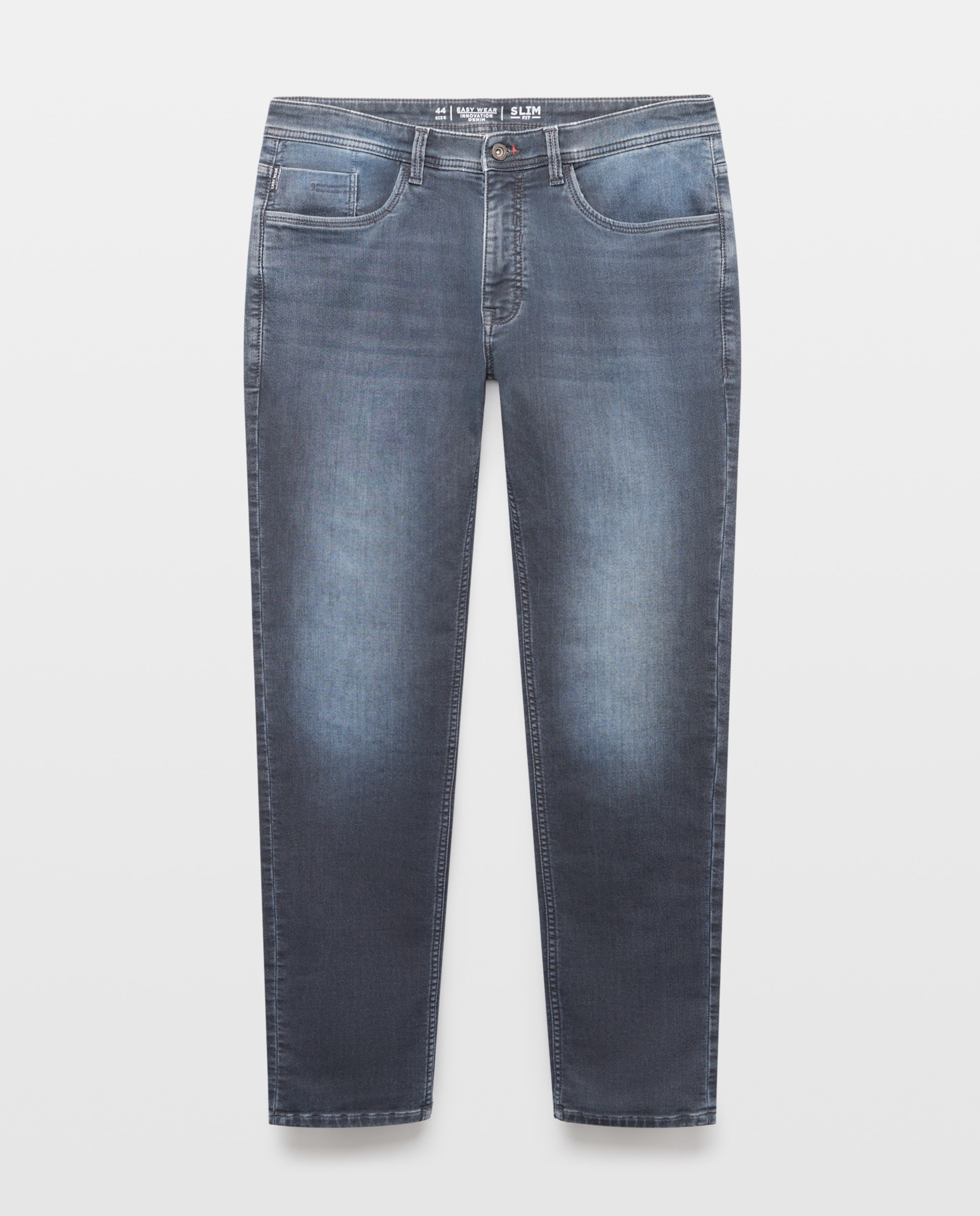 Vaquero knit denim slim de hombre - Easy Wear - Añil Añil-4