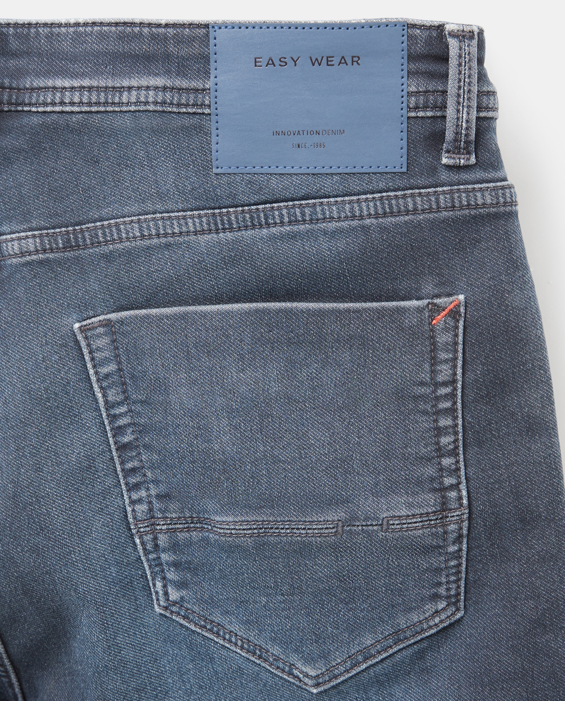 Vaquero knit denim slim de hombre - Easy Wear - Añil Añil-5