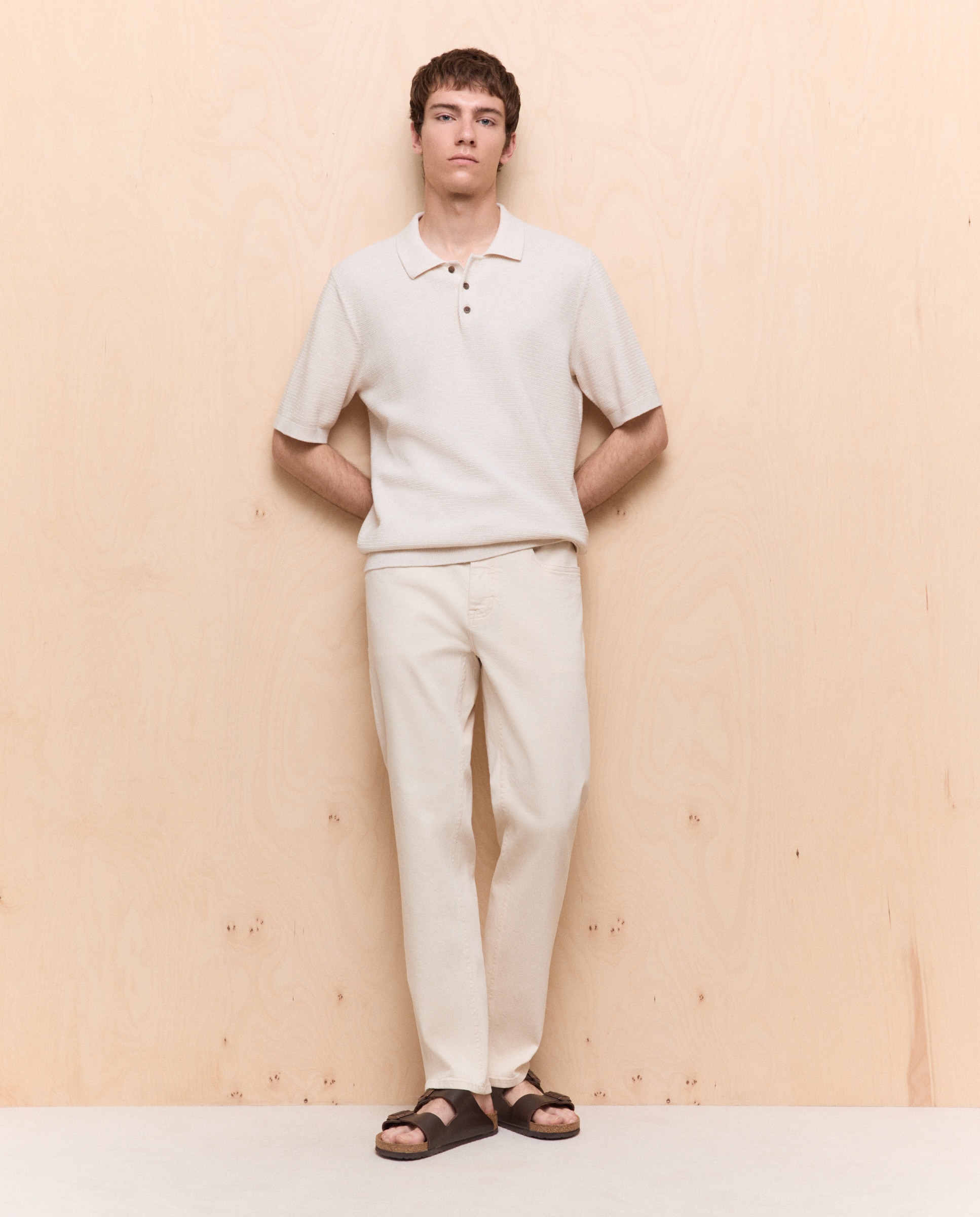 Jeans Straight Stretch 120 Cru-1
