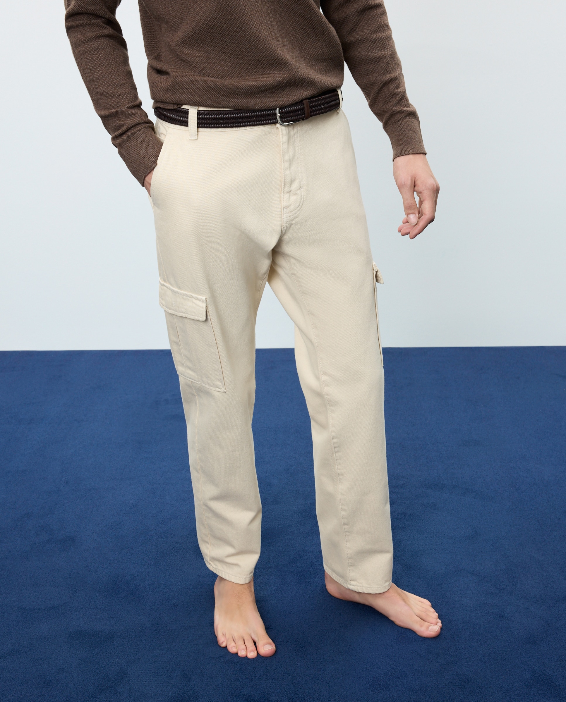 Vaquero de hombre straight multibolsillos color - Easy Wear - 120 Crudo 120 Crudo-2
