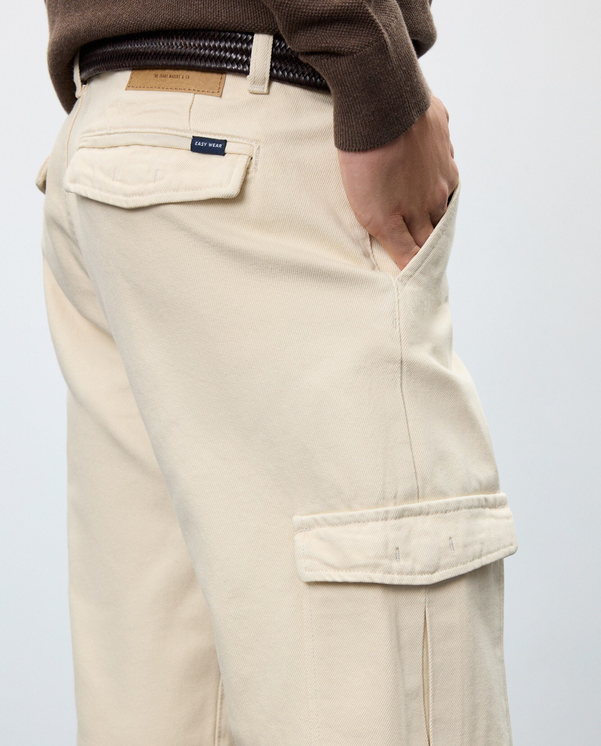 Vaquero de hombre straight multibolsillos color - Easy Wear - 120 Crudo 120 Crudo-4