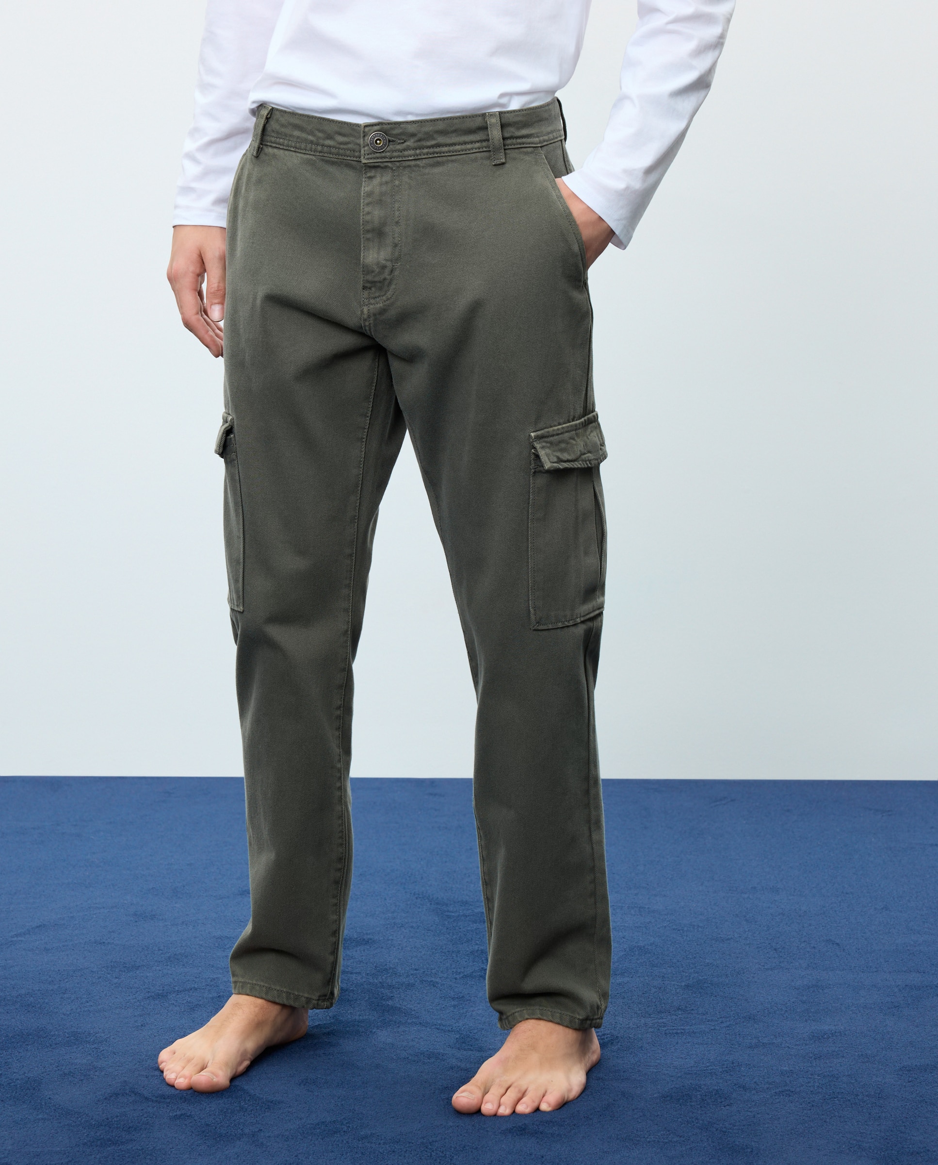 Vaquero de hombre straight multibolsillos color - Easy Wear - 520 Kaki 520 Kaki-2