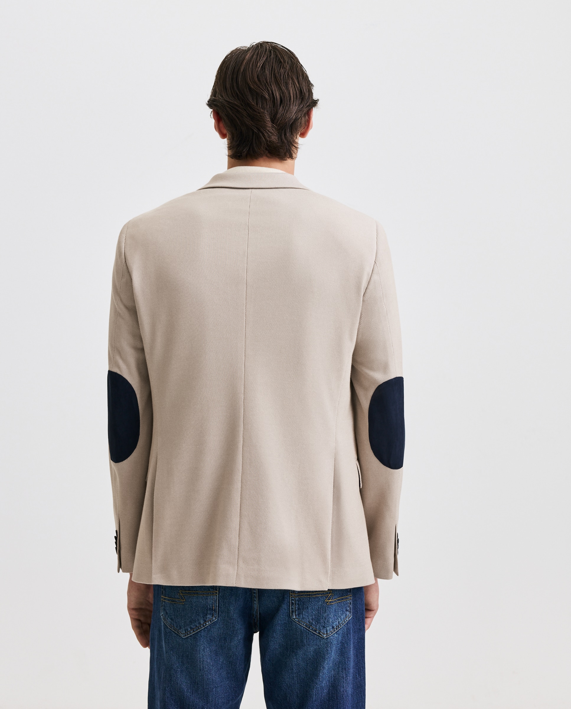 Chaqueta de hombre punto pique - Easy Wear - 730 Camel 730 Camel-3