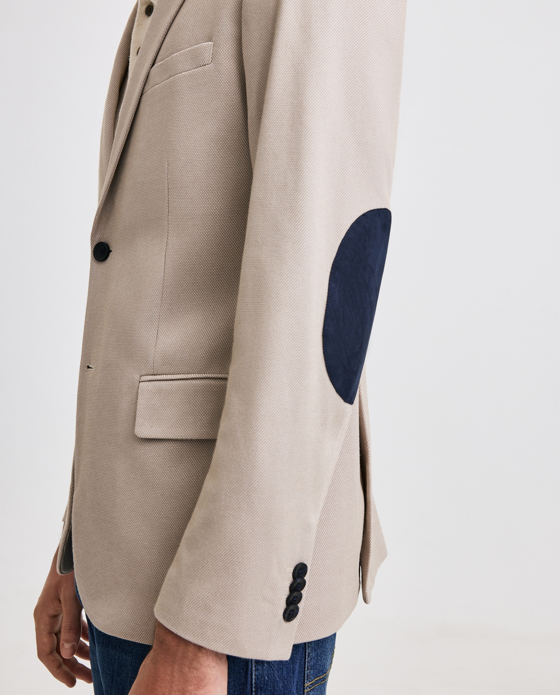 Chaqueta de hombre punto pique - Easy Wear - 730 Camel 730 Camel-4