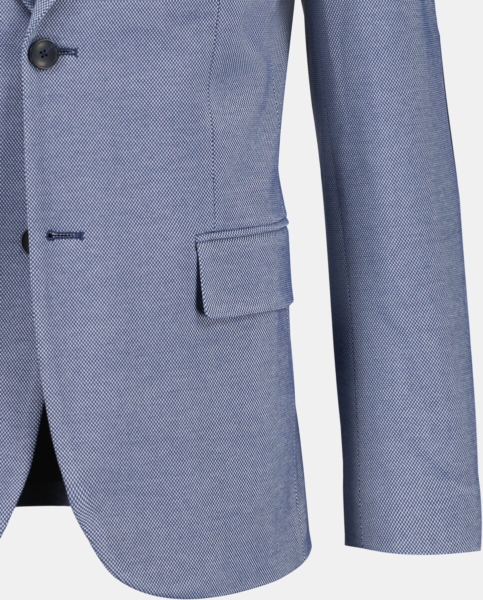 Casaco de Malha Piqué 440 Azulão-6