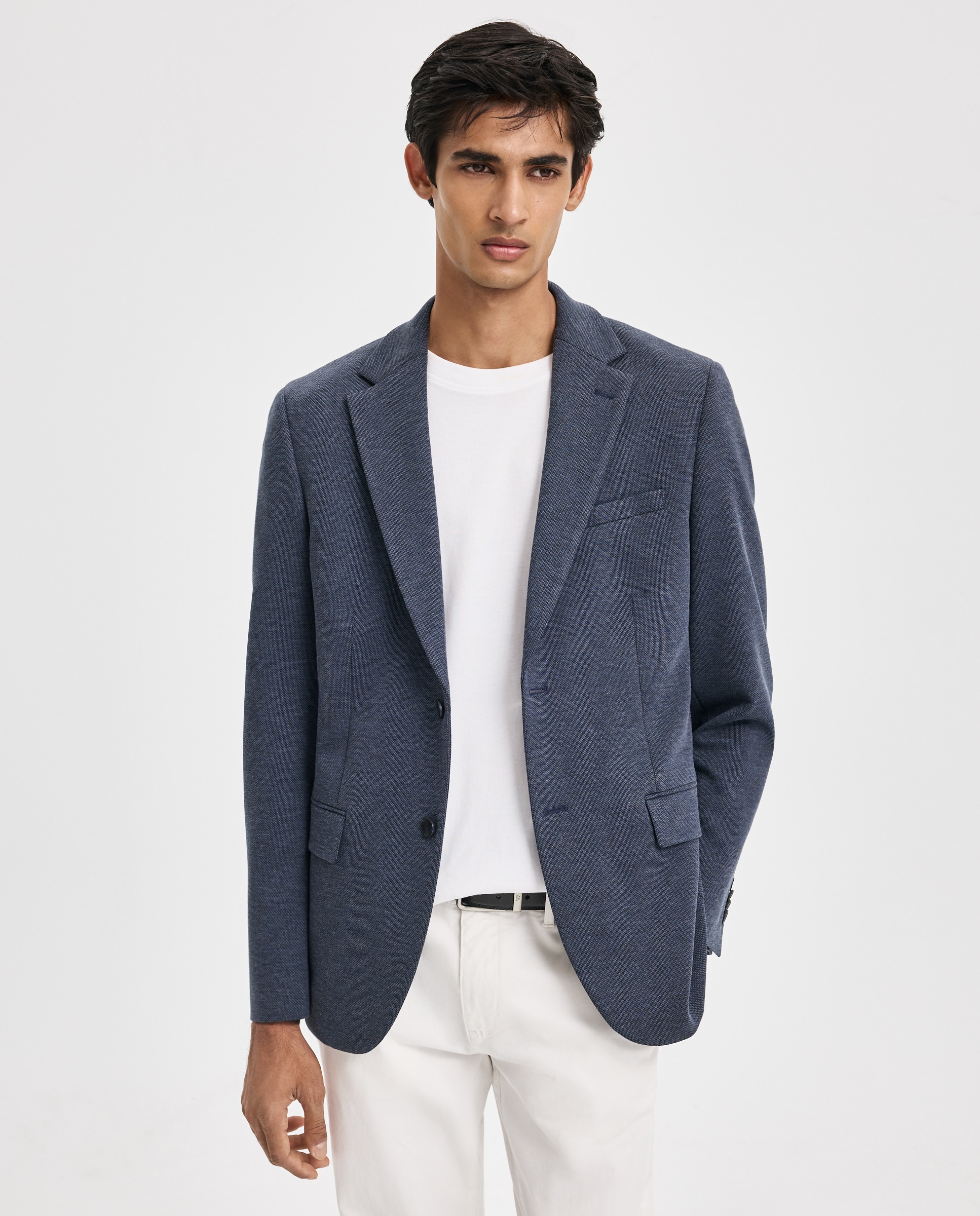 Chaqueta para hombre punto piqué - Easy Wear - 400 Azul 400 Azul-1