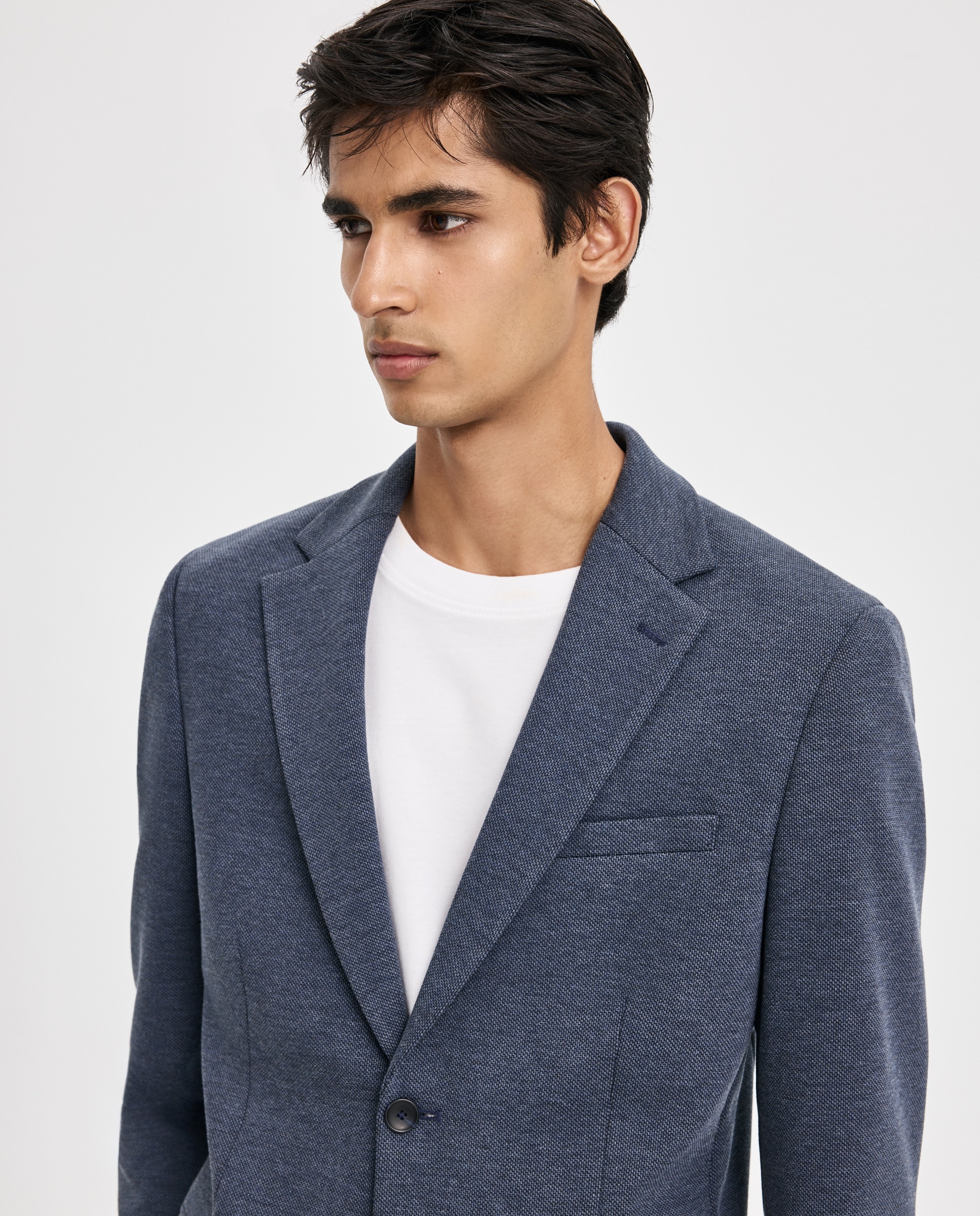 Chaqueta para hombre punto piqué - Easy Wear - 400 Azul 400 Azul-4