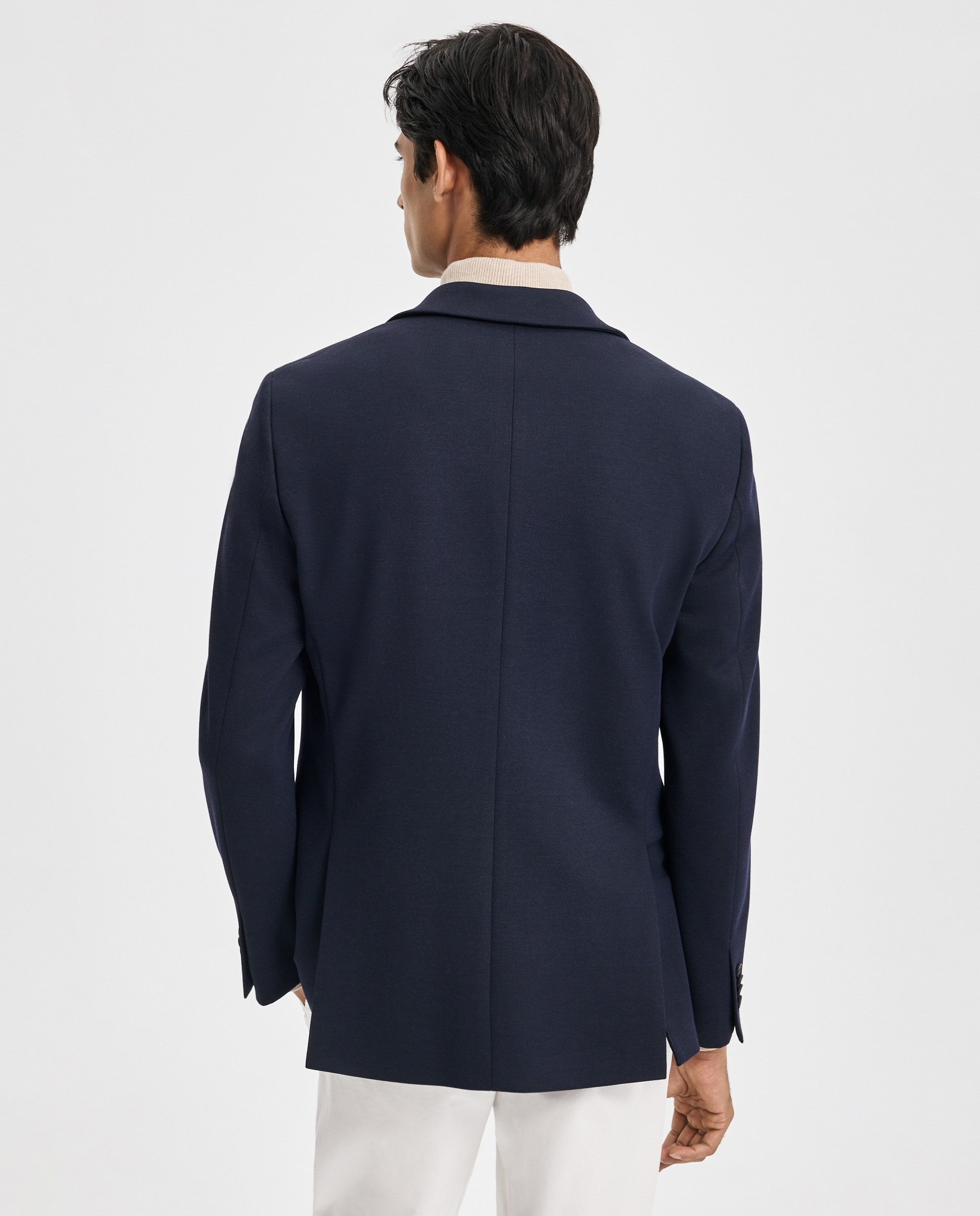 Chaqueta para hombre punto piqué - Easy Wear - Azul marino Azul marino-3