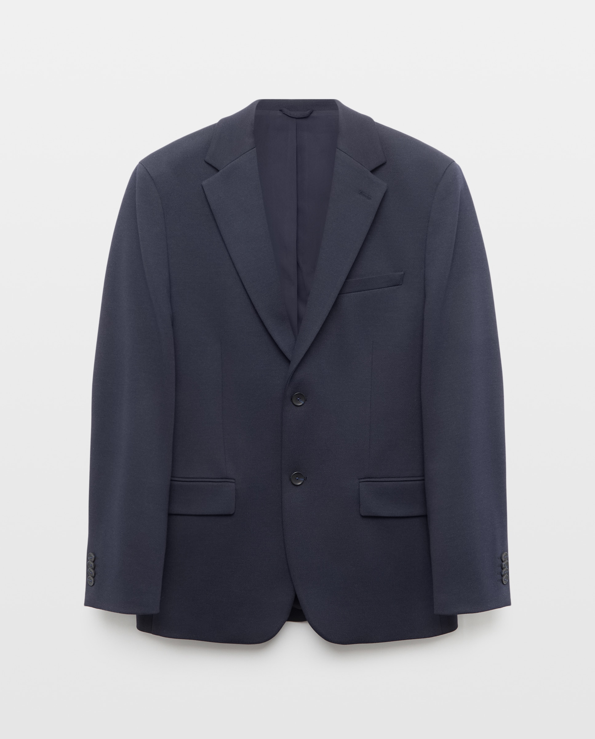 Chaqueta para hombre punto piqué - Easy Wear - Azul marino Azul marino-5