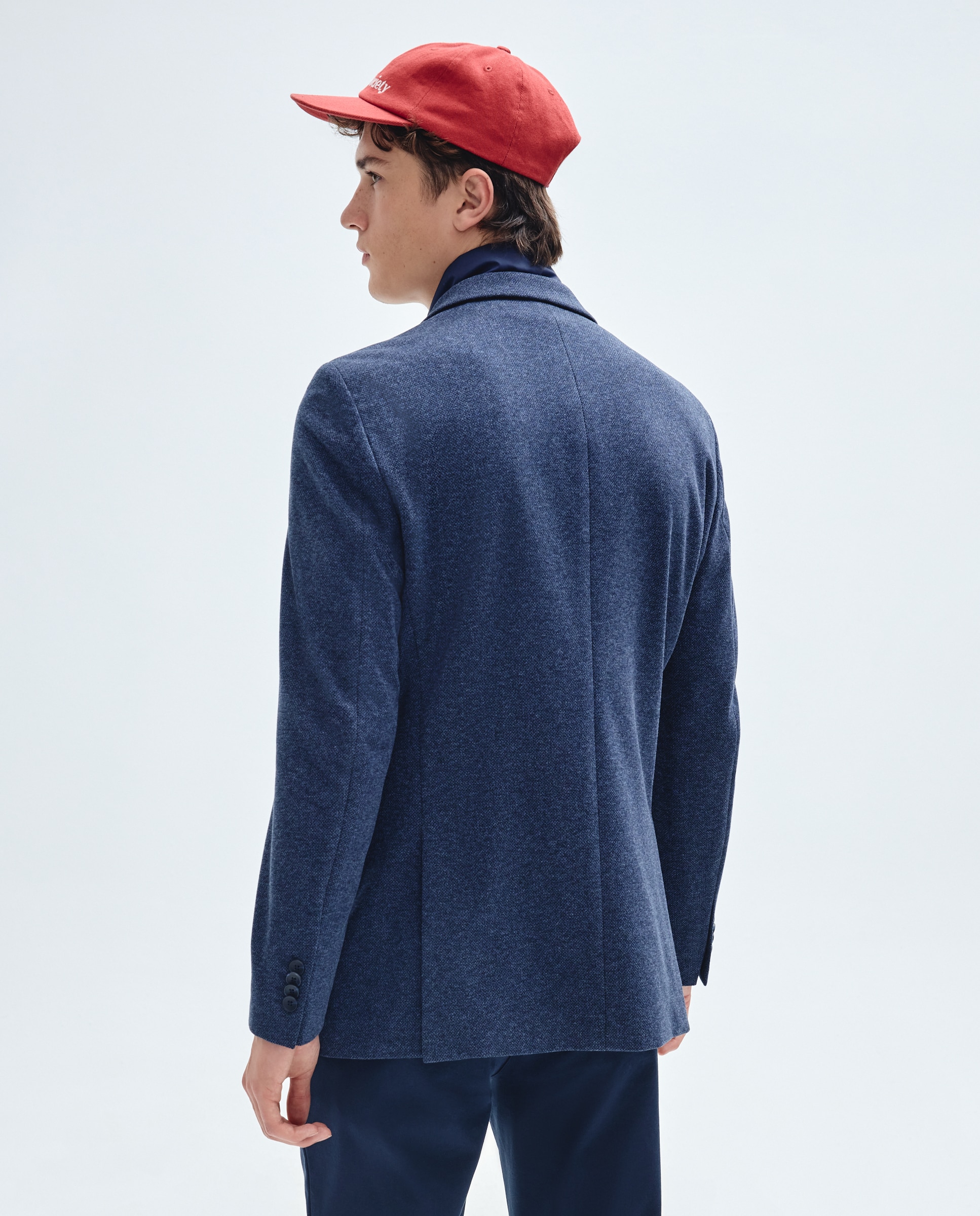 Imagen 3 de Chaqueta para hombre punto espiga con pecherín - Easy Wear - Azul marino Azul marino
