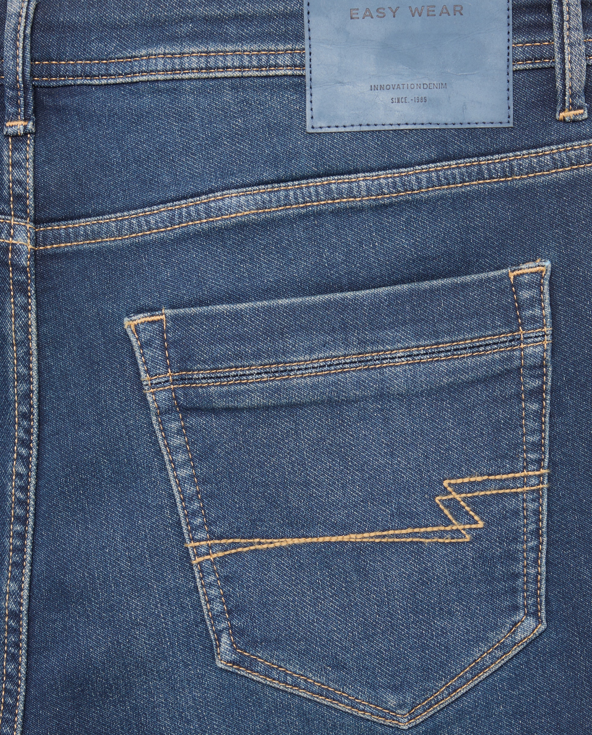 Bermudas de 5 Bolsos de Ganga Knit Azul-escuro-5