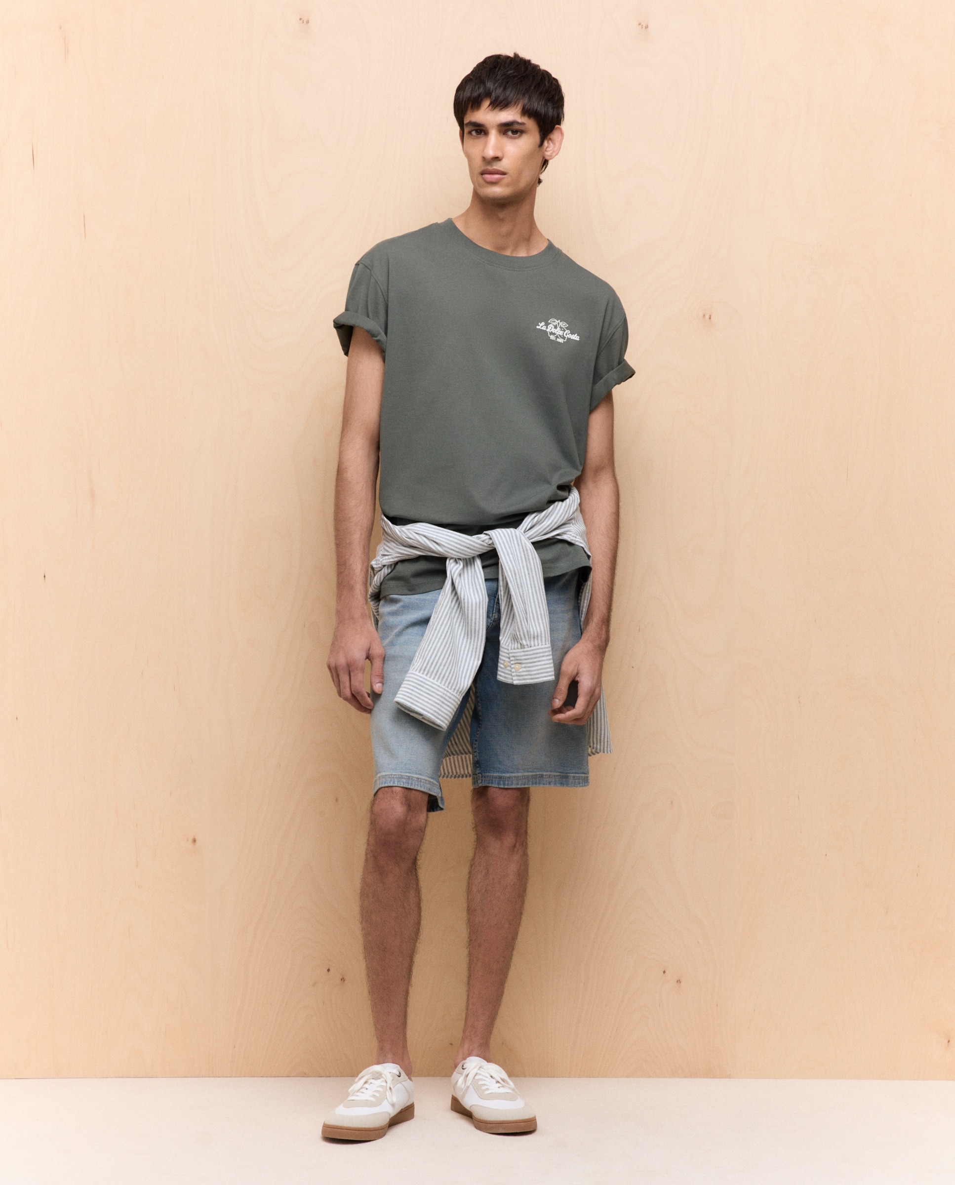 Imagem 0 de Bermudas de Cinco Bolsos Relaxed de Ganga Stretch