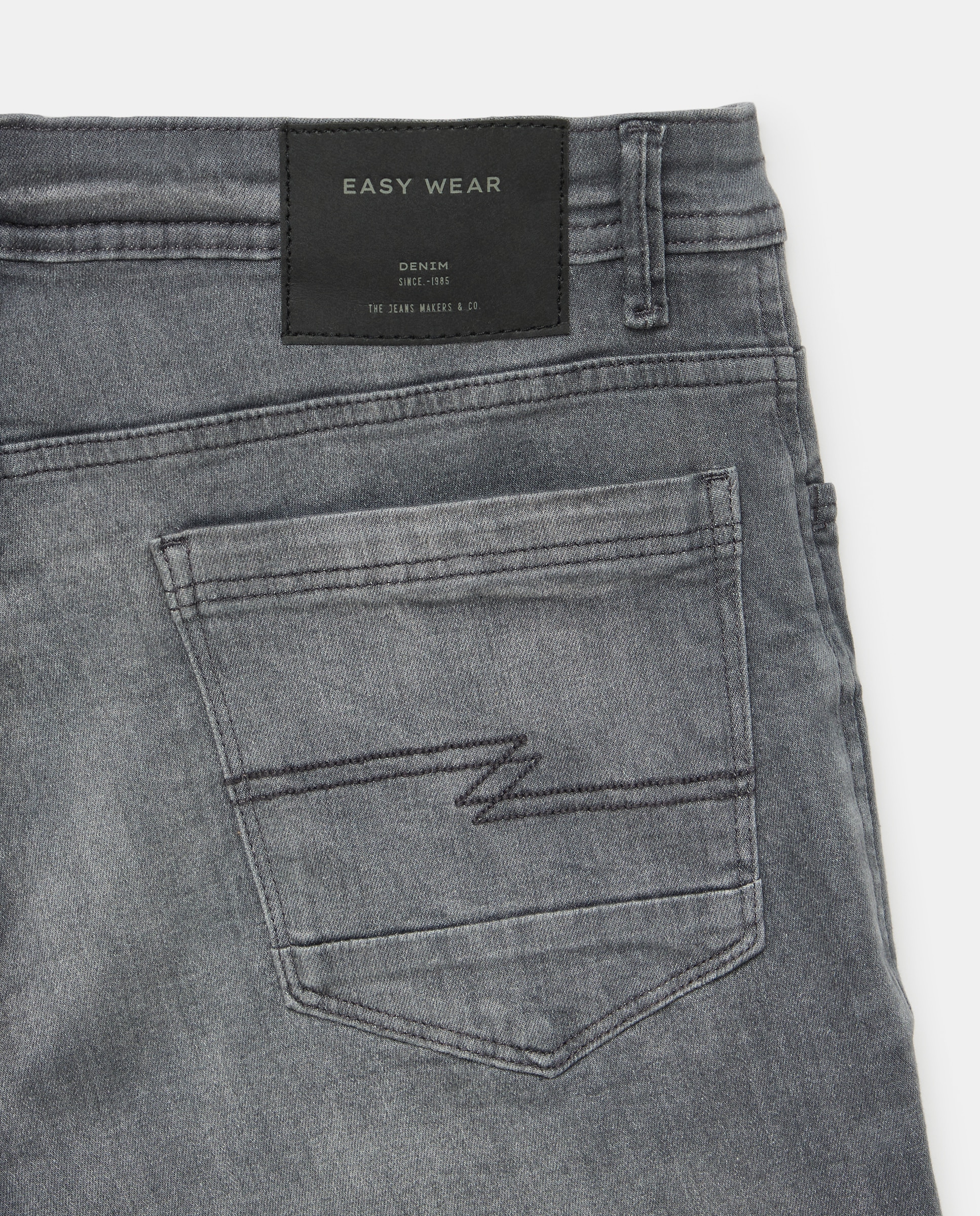 Bermudas de 5 Bolsos de Ganga Stretch Cinzento-claro-5