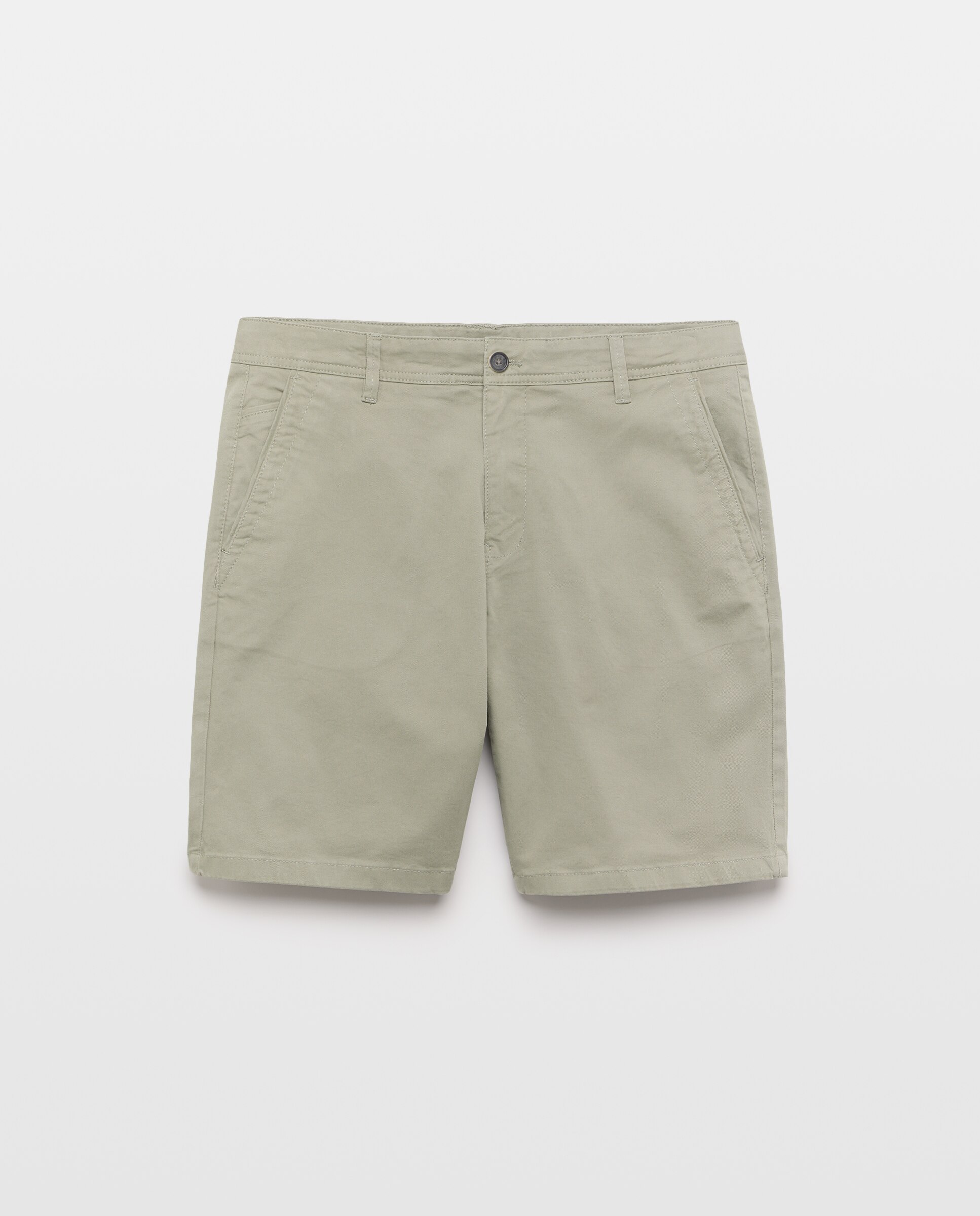Bermudas Chino em Algodão Stretch 520 Caqui-4