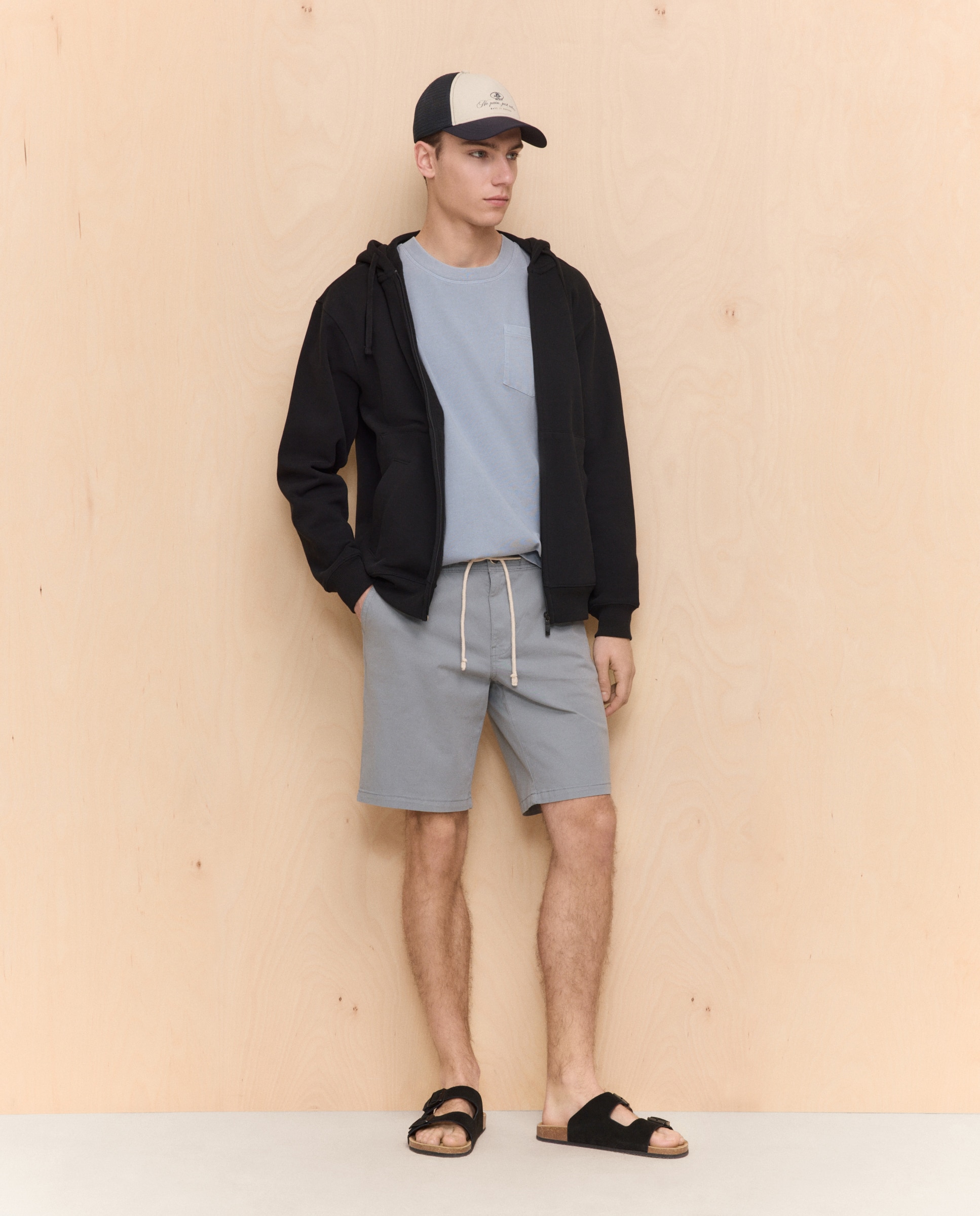 Imagen 1 de Bermuda algodón stretch de hombre con cordón - Easy Wear - 471 Índigo 471 Índigo