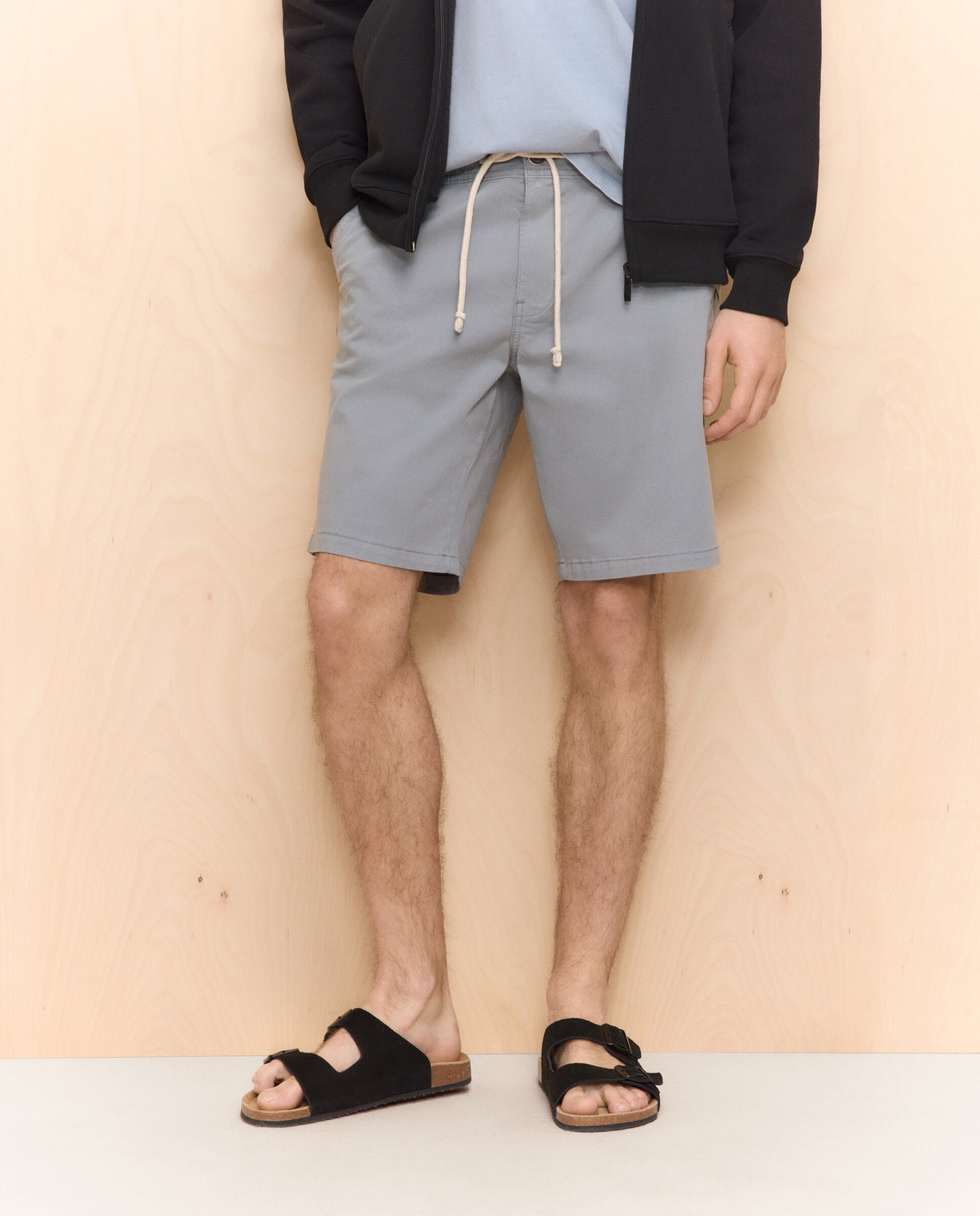 Imagen 2 de Bermuda algodón stretch de hombre con cordón - Easy Wear - 471 Índigo 471 Índigo
