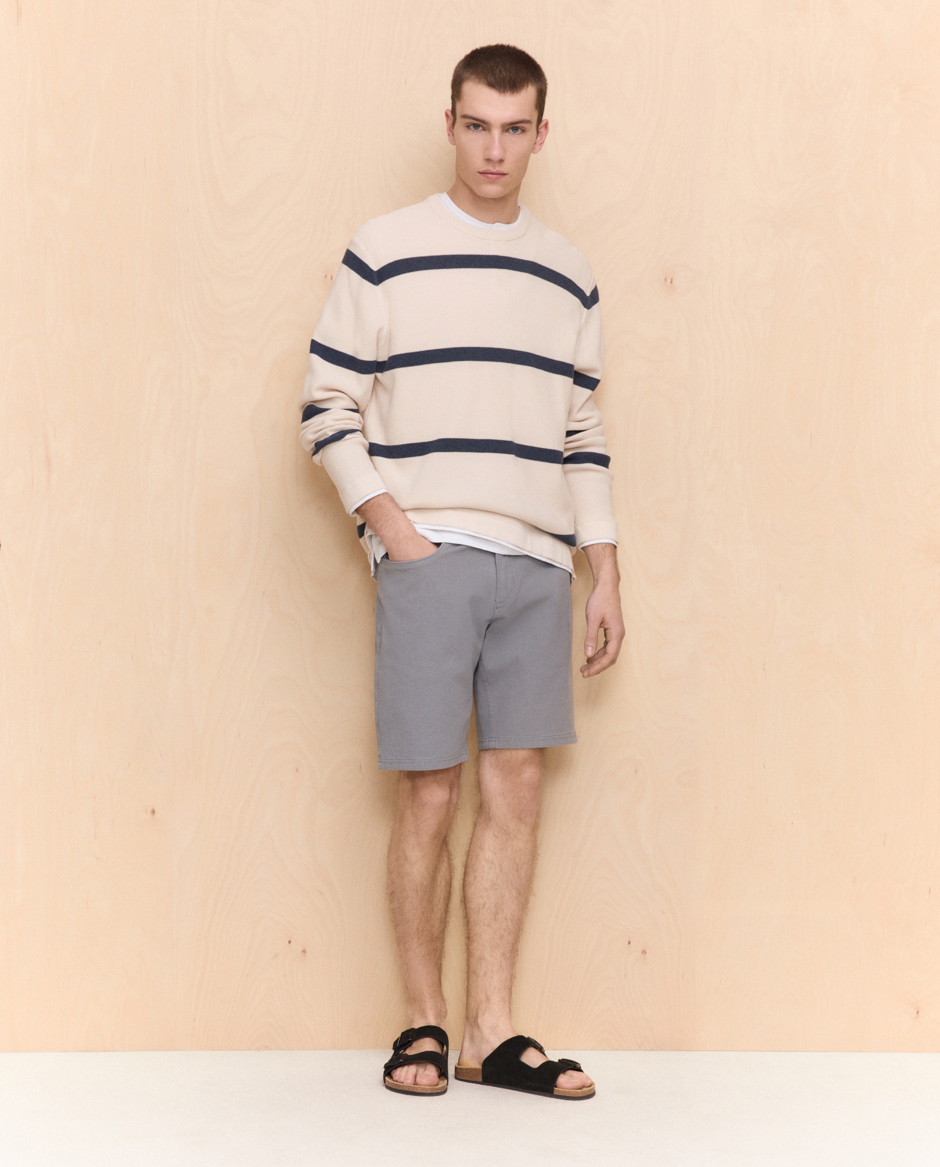 Imagem 0 de Bermudas de Algodão Bi-Stretch com Cinco Bolsos