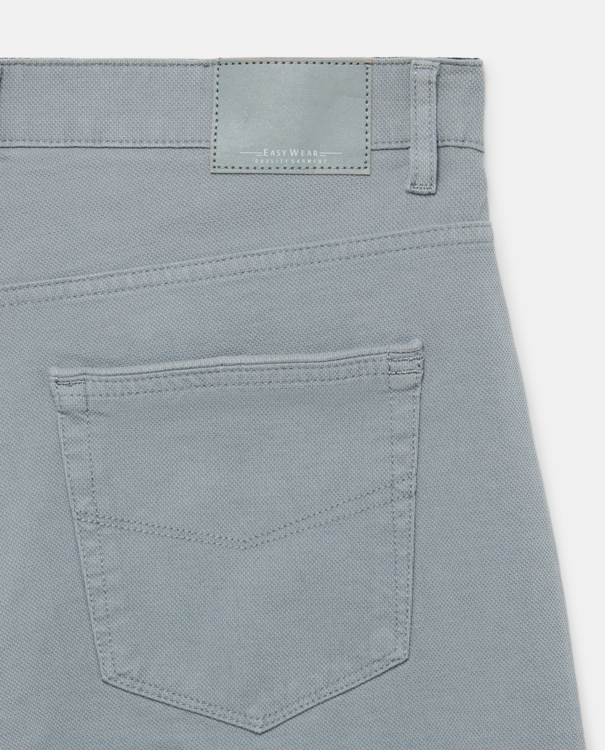 Bermudas de Algodão Bi-Stretch com Cinco Bolsos 820 Cinzento Médio-5