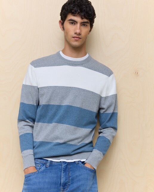 Imagem 0 de Camisola de Malha às Riscas