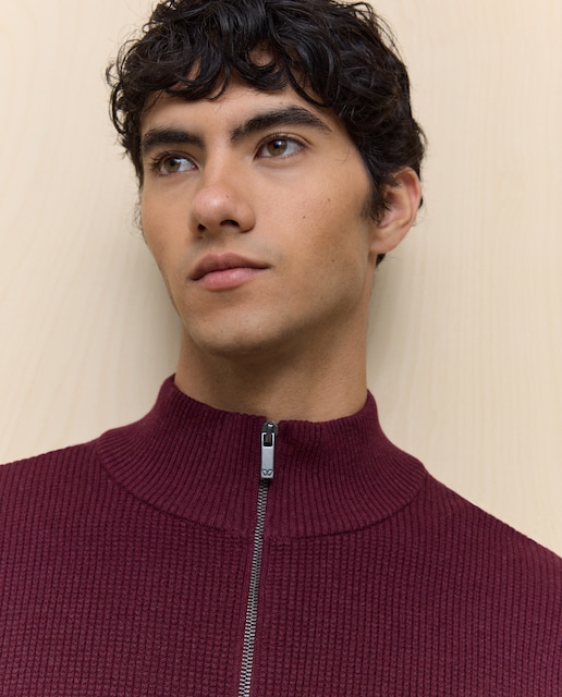 Imagen 0 de Jersey cuello cremallera de hombre