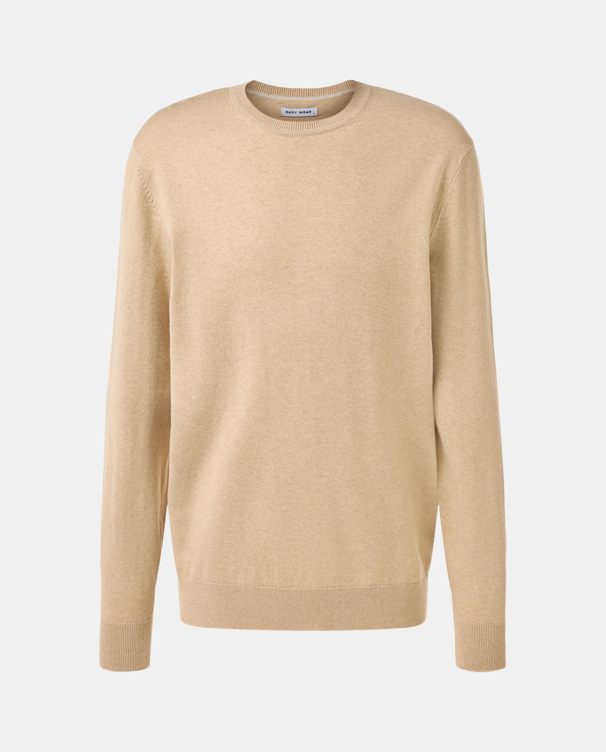 Jersey de hombre de cuello redondo - Easy Wear - Beige Beige-5