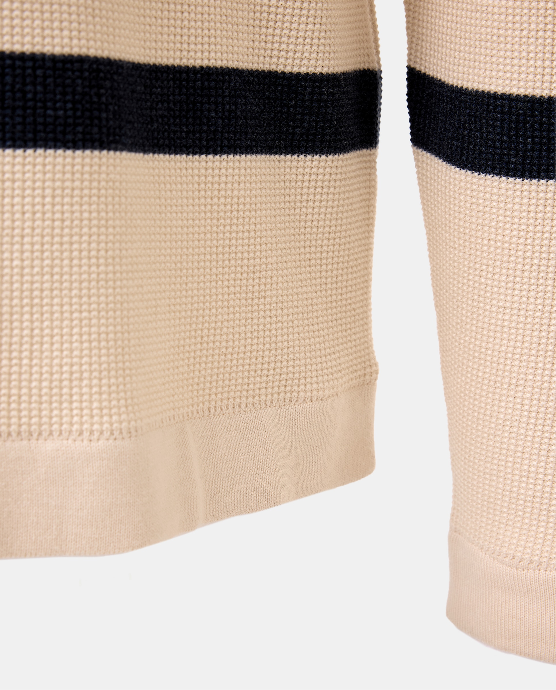 Camisola de Malha às Riscas Azul-marinho-6